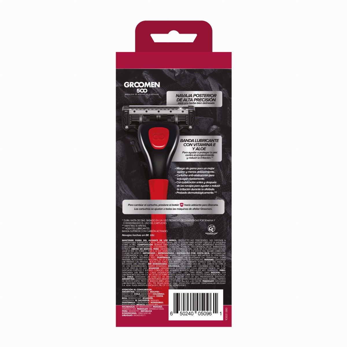 Máquina de afeitar Groomen 500 1mes e24