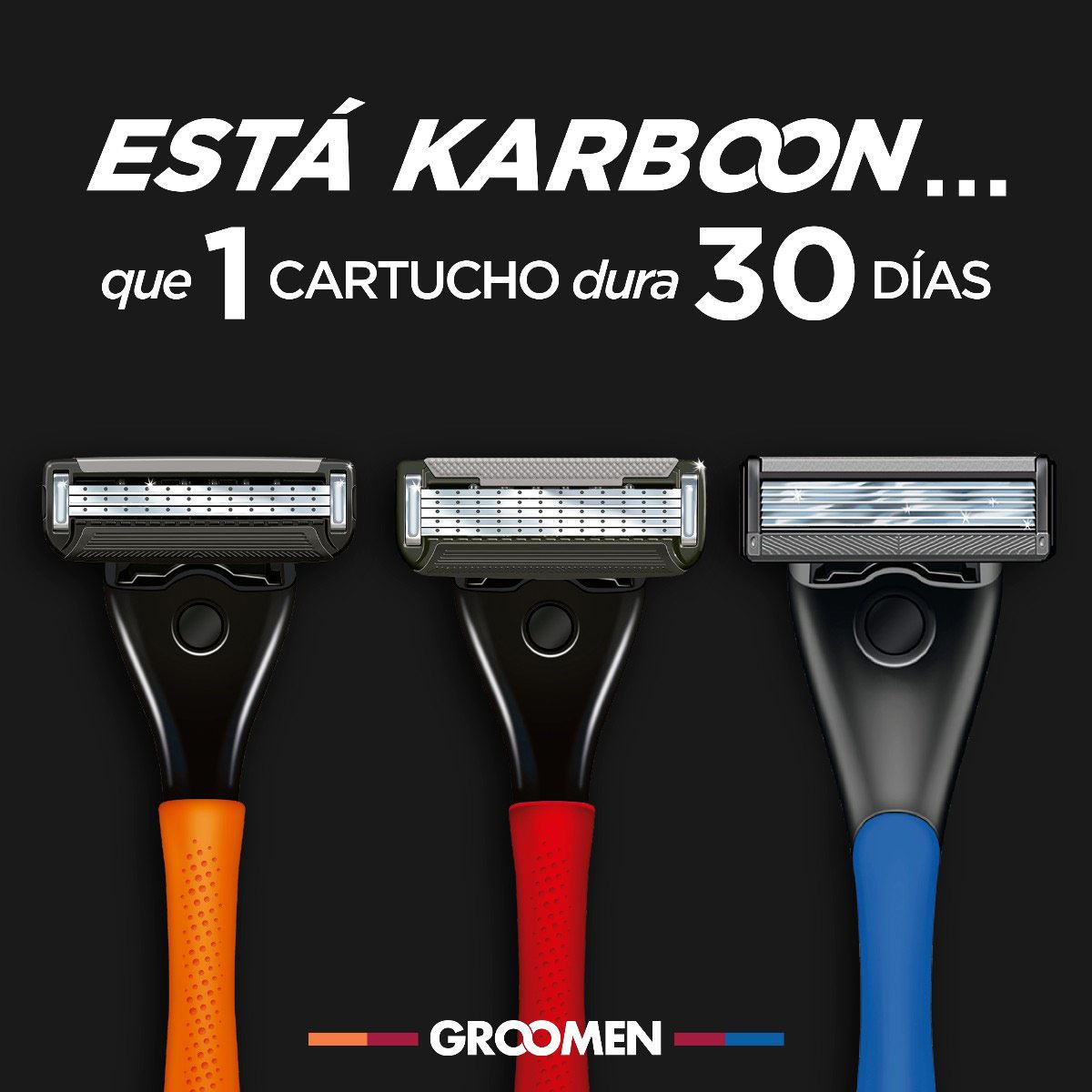 Máquina de afeitar Groomen 500 1mes e24