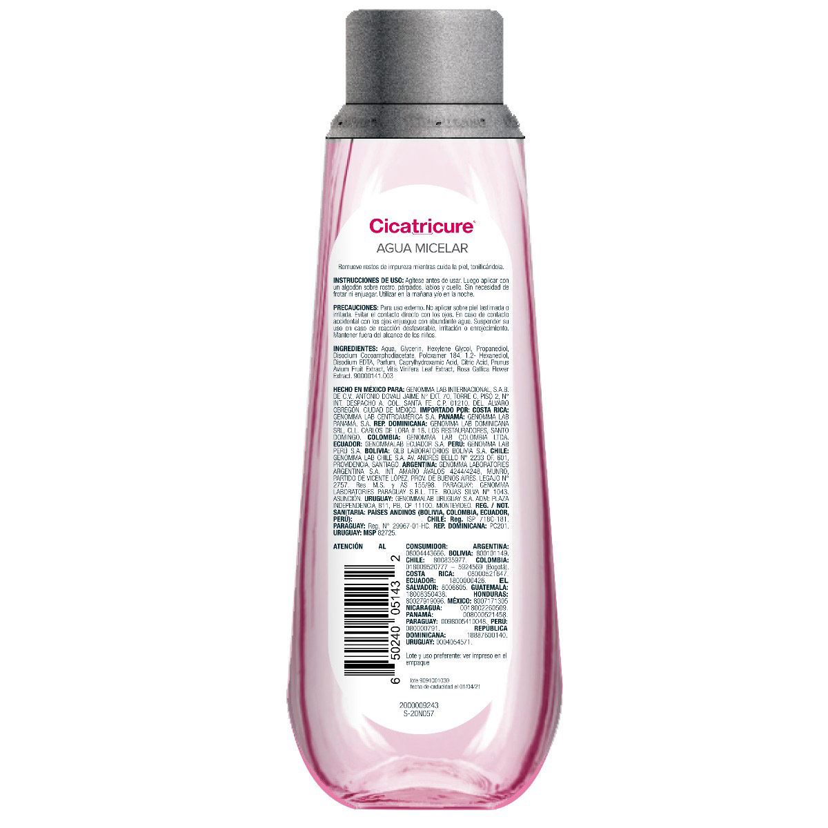 Agua micelar cicatricure 400 ml e20