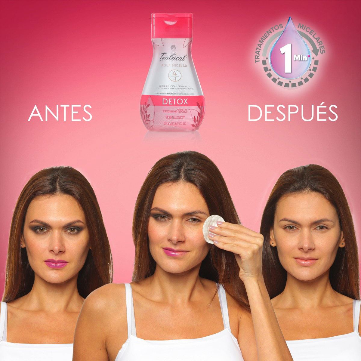 Agua micelar detox teatrical 600 ml e12