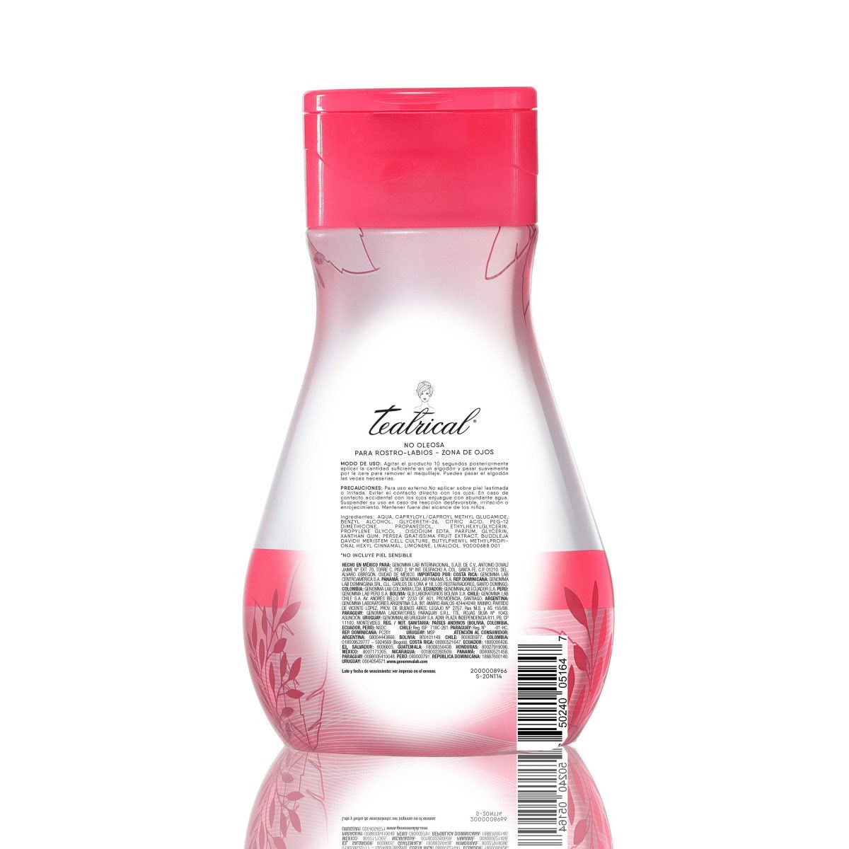 Agua micelar detox teatrical 600 ml e12