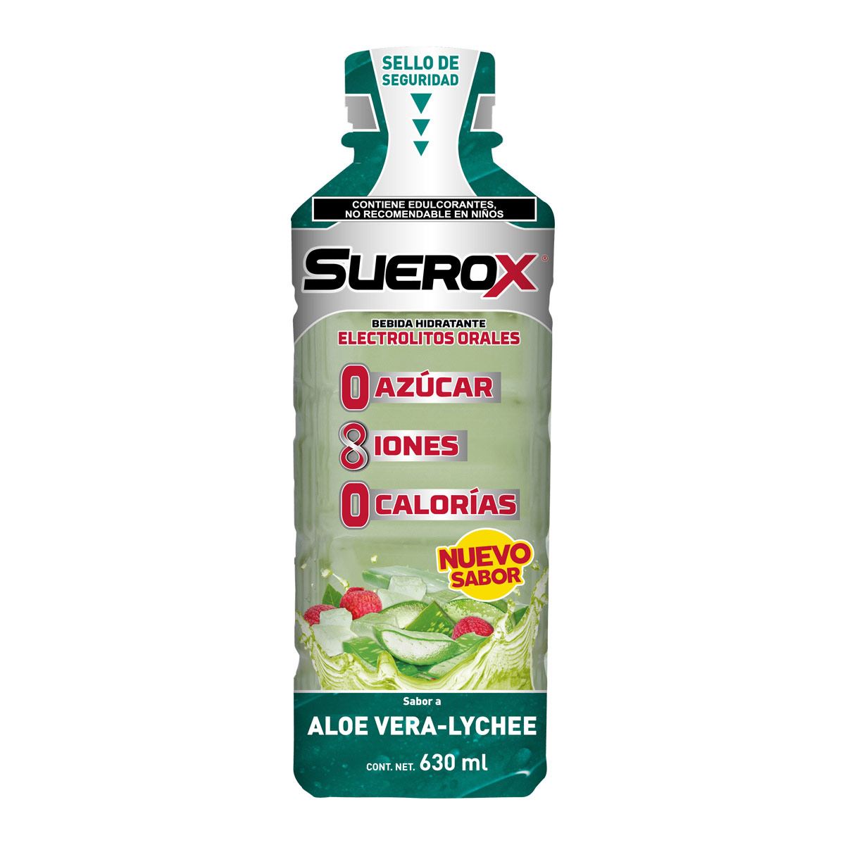 Suerox Adulto 8iones sábila 630 ml