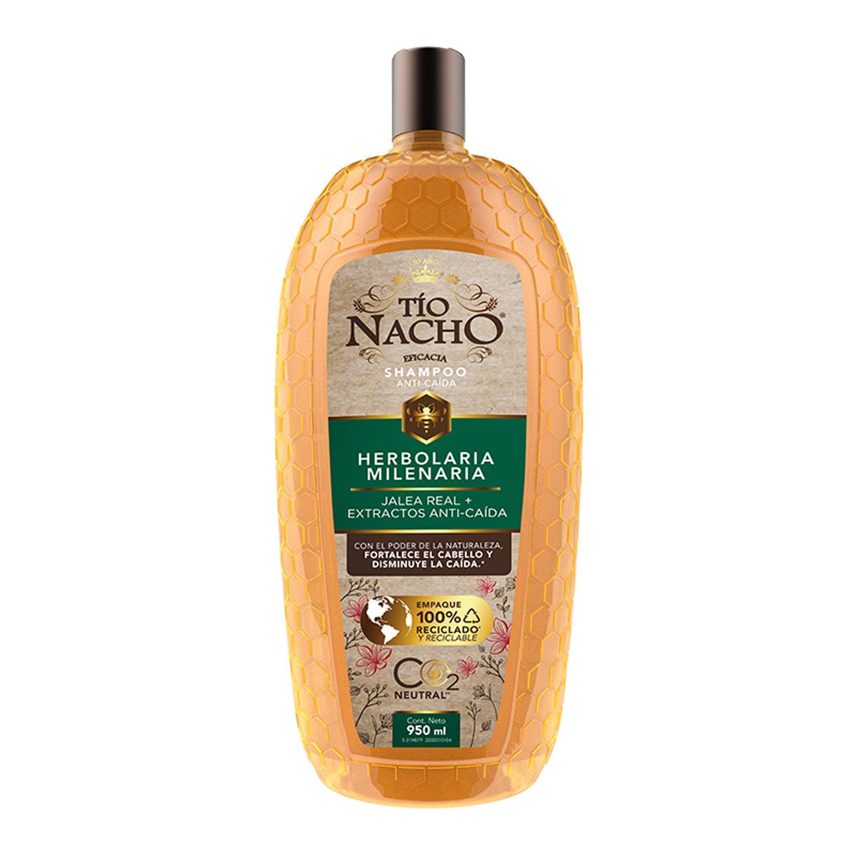 Shampoo herbolaria milenaria jalea anti-caída 950ML E6 Tío Nacho
