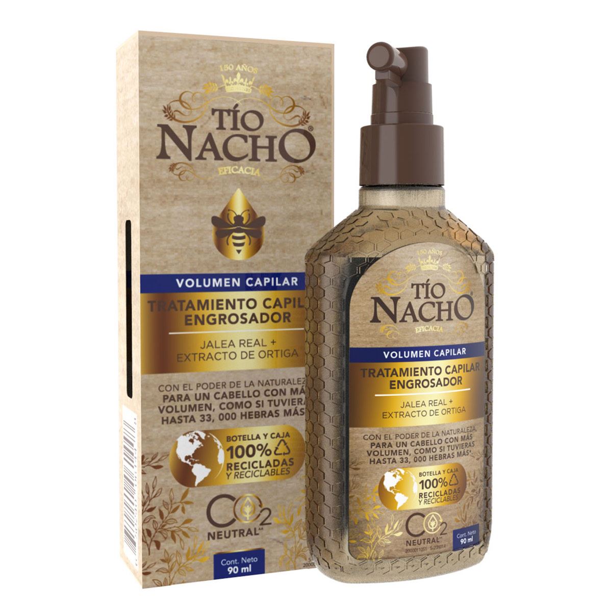 Tratamiento capilar engrosador jalea y ortiga 90ml E12 Tío Nacho