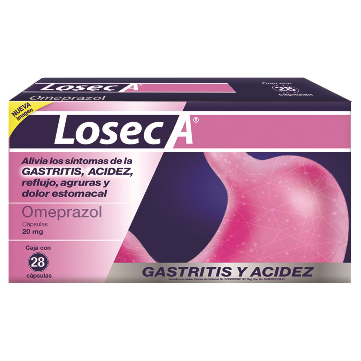 LOSEC A 20MG 28 CAP ABR22/