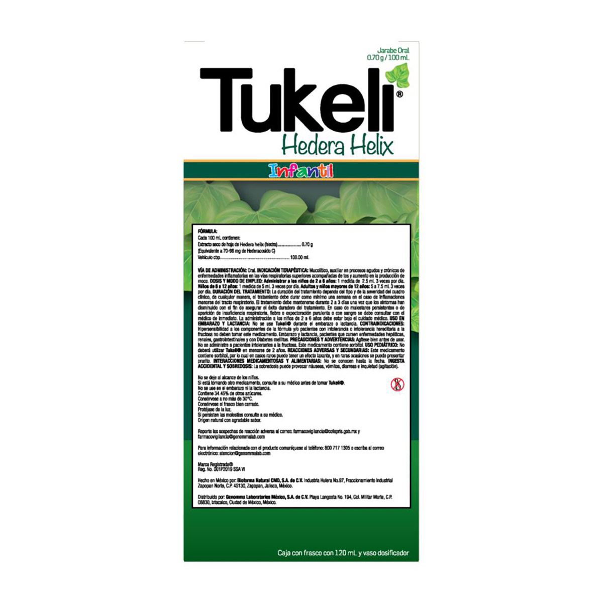 Tukeli Jarabe Infantil 120 ml/24