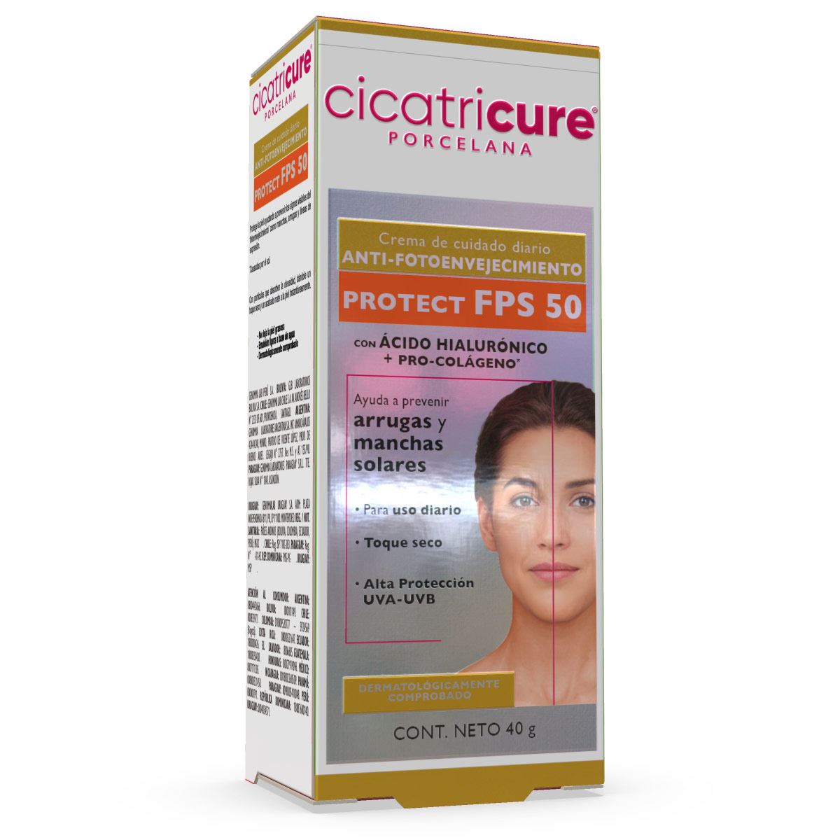 Cicatricure crema facial anti-fotoenvejecimiento porcelana 40g