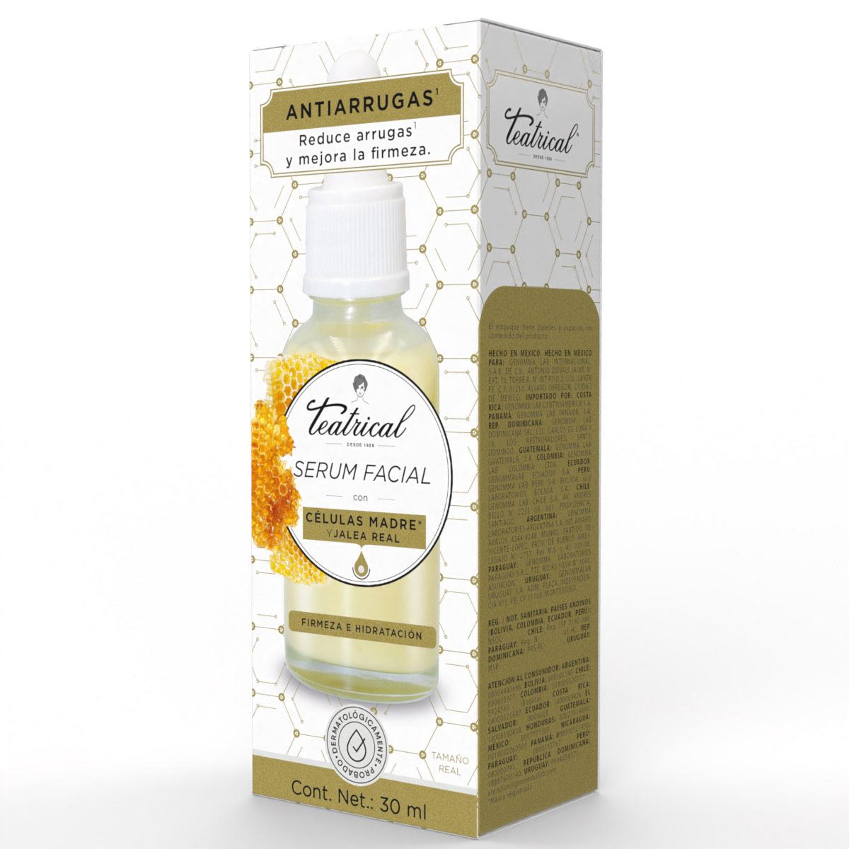 Teatrical serum facial células madre y jalea real 30ml