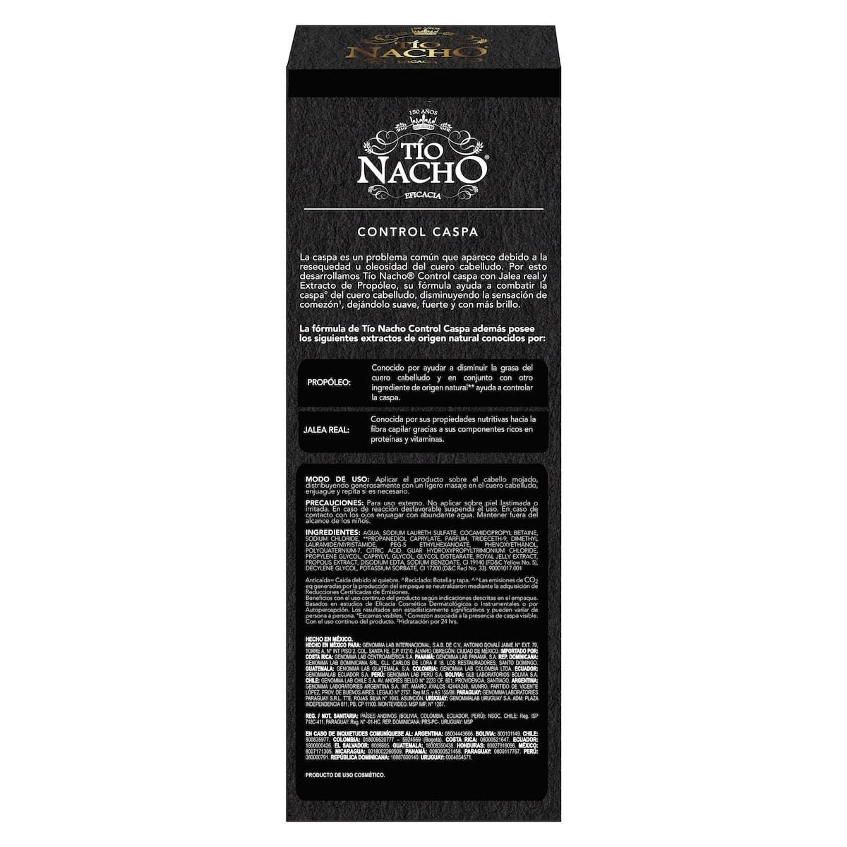 Shampoo Control Caspa Propoleo 415ml Tío Nacho