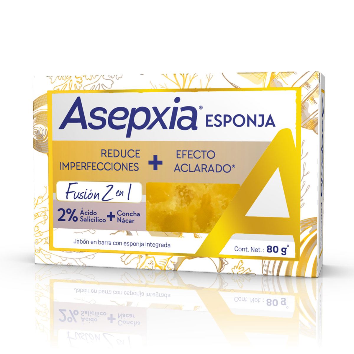 Asepxia jabon esponja 80g