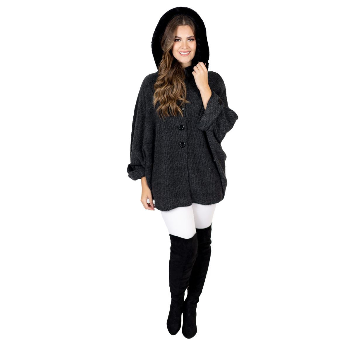 Abrigo capón – negro