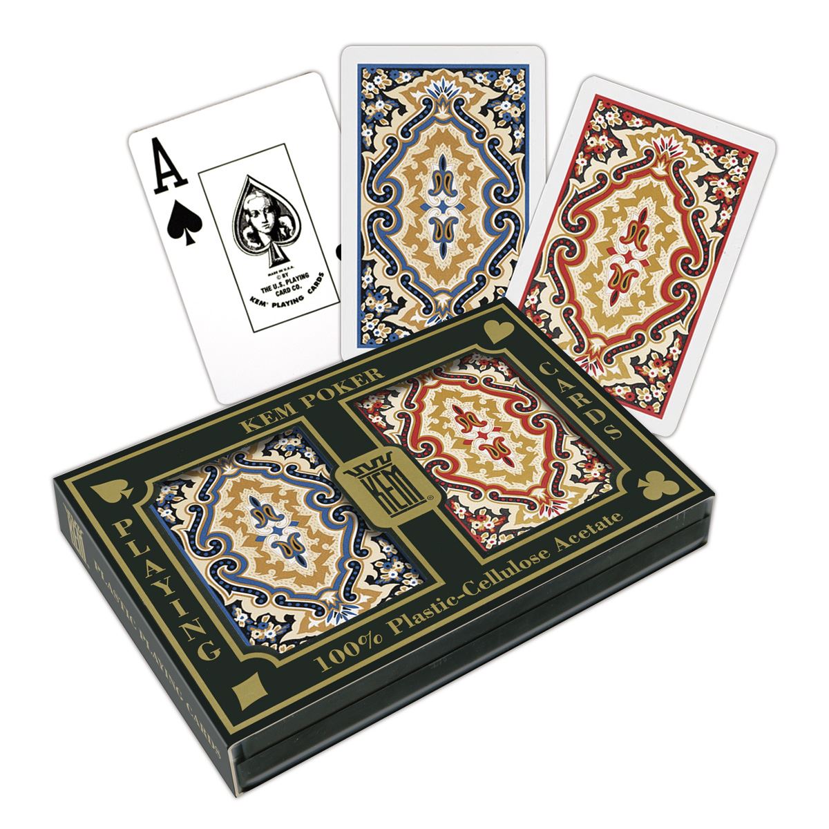 Comprar Caja de almacenamiento de tarjetas, caja de baraja de cartas de  cuero Pu doble, juego de mesa, póker