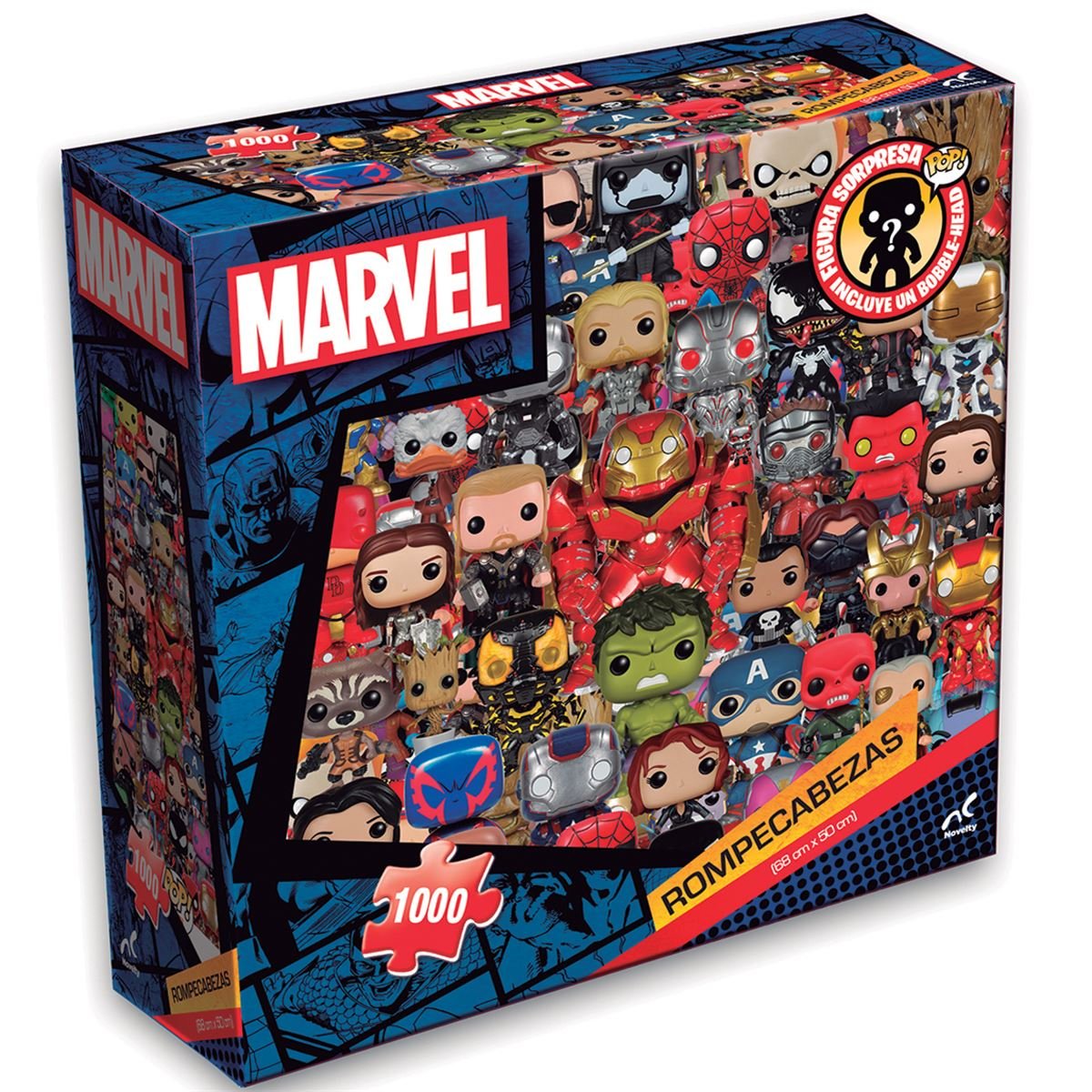 Adulto Avengers, 1000 Caja Cartón