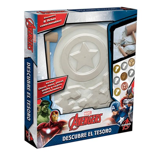 Descubre El Tesoro Avengers&#44; Caja Cartón