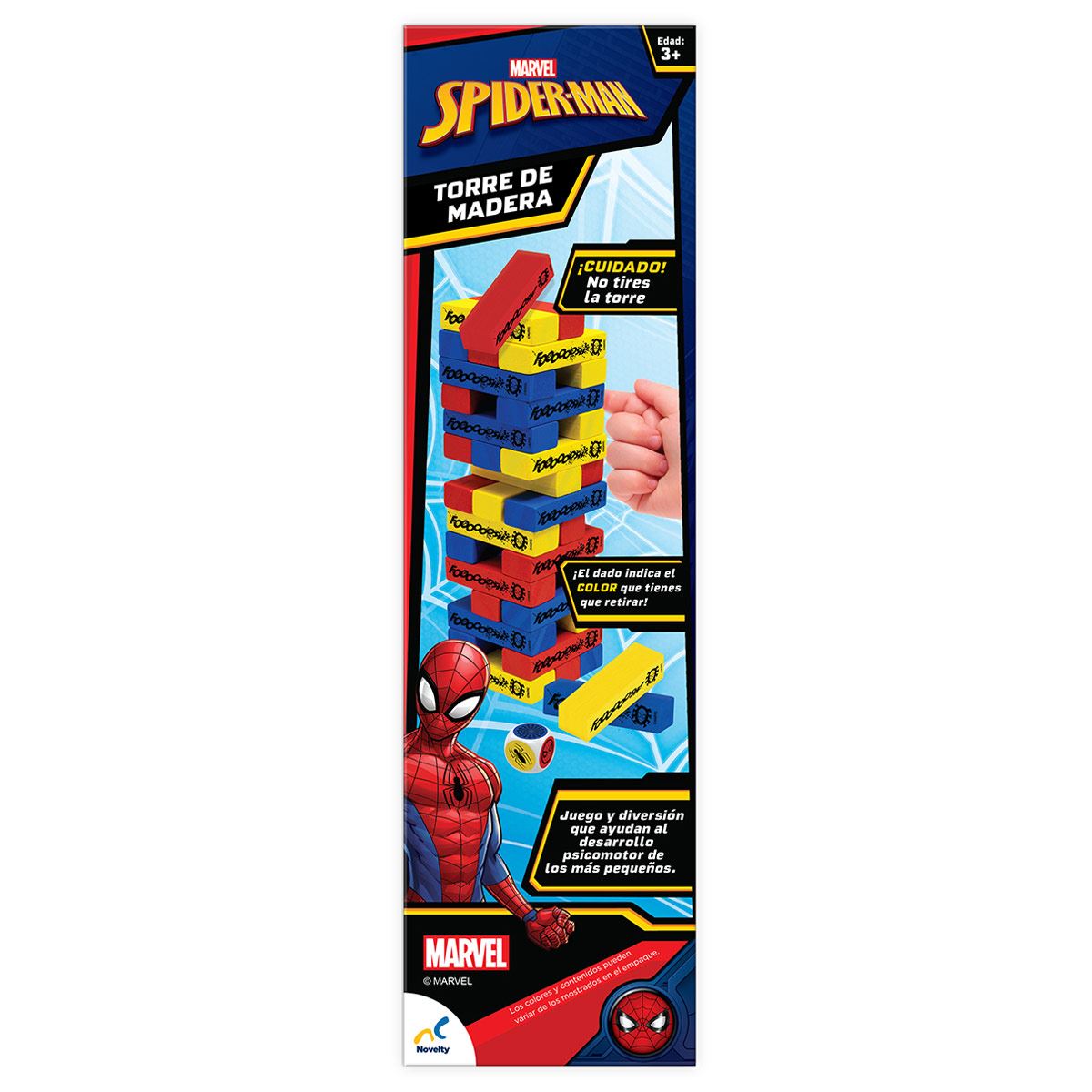 Juego de Mesa Torre de Madera Spider-Man