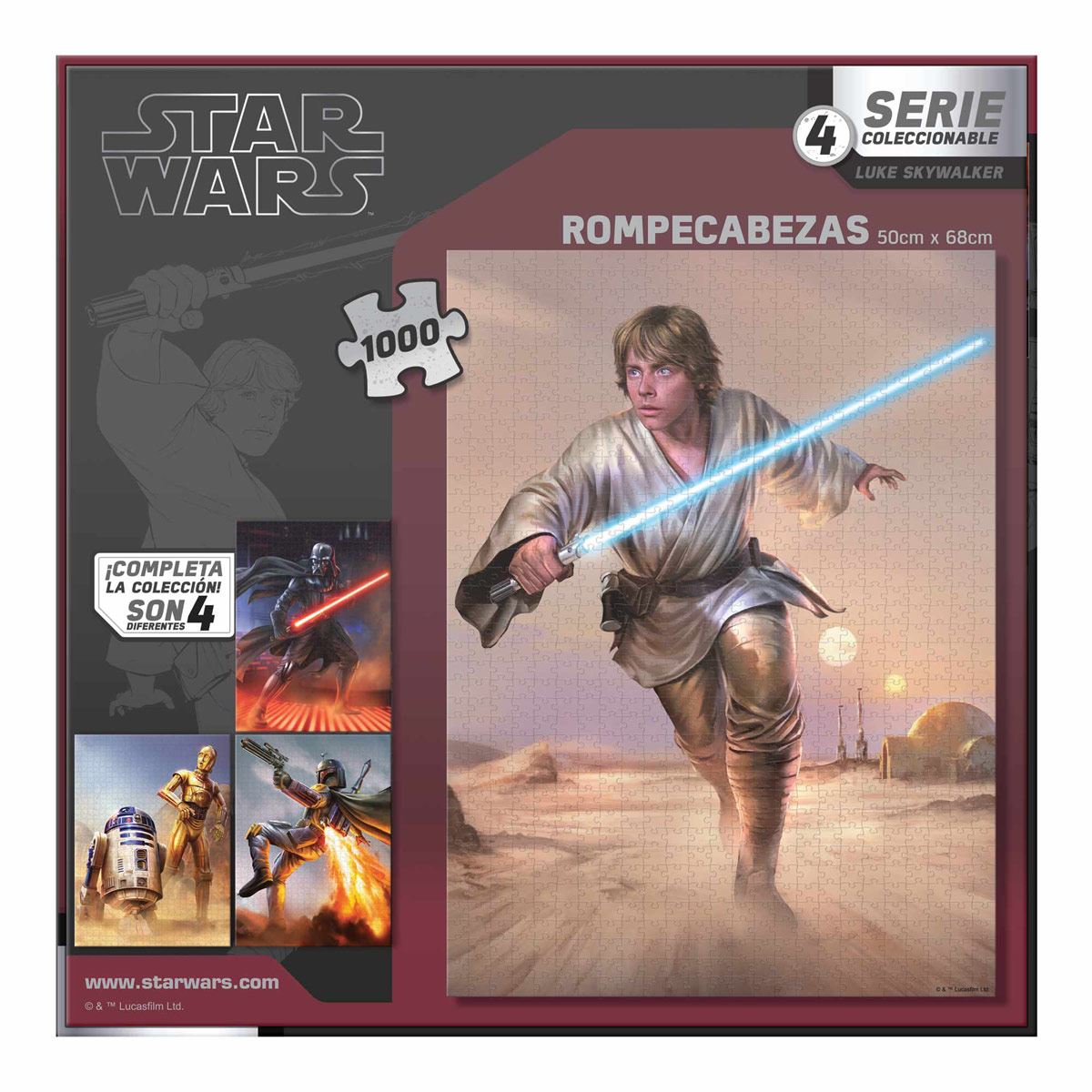 Rompecabezas de 1000 piezas Personajes Star Wars - Luke Skywalker