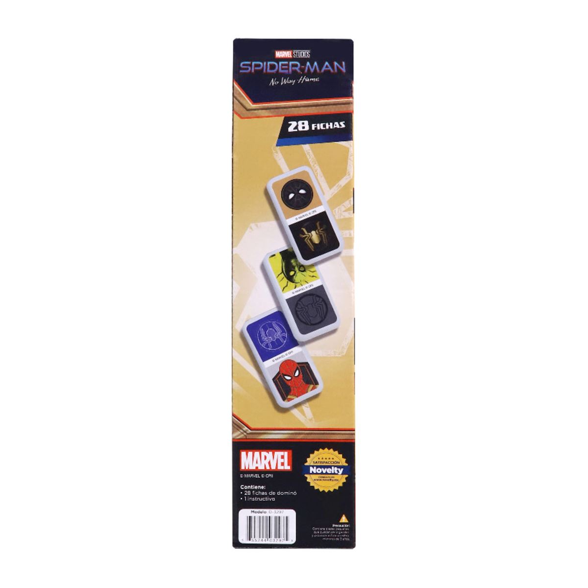 Dominó Mediano Spider-Man 28 Fichas Caja de Cartón