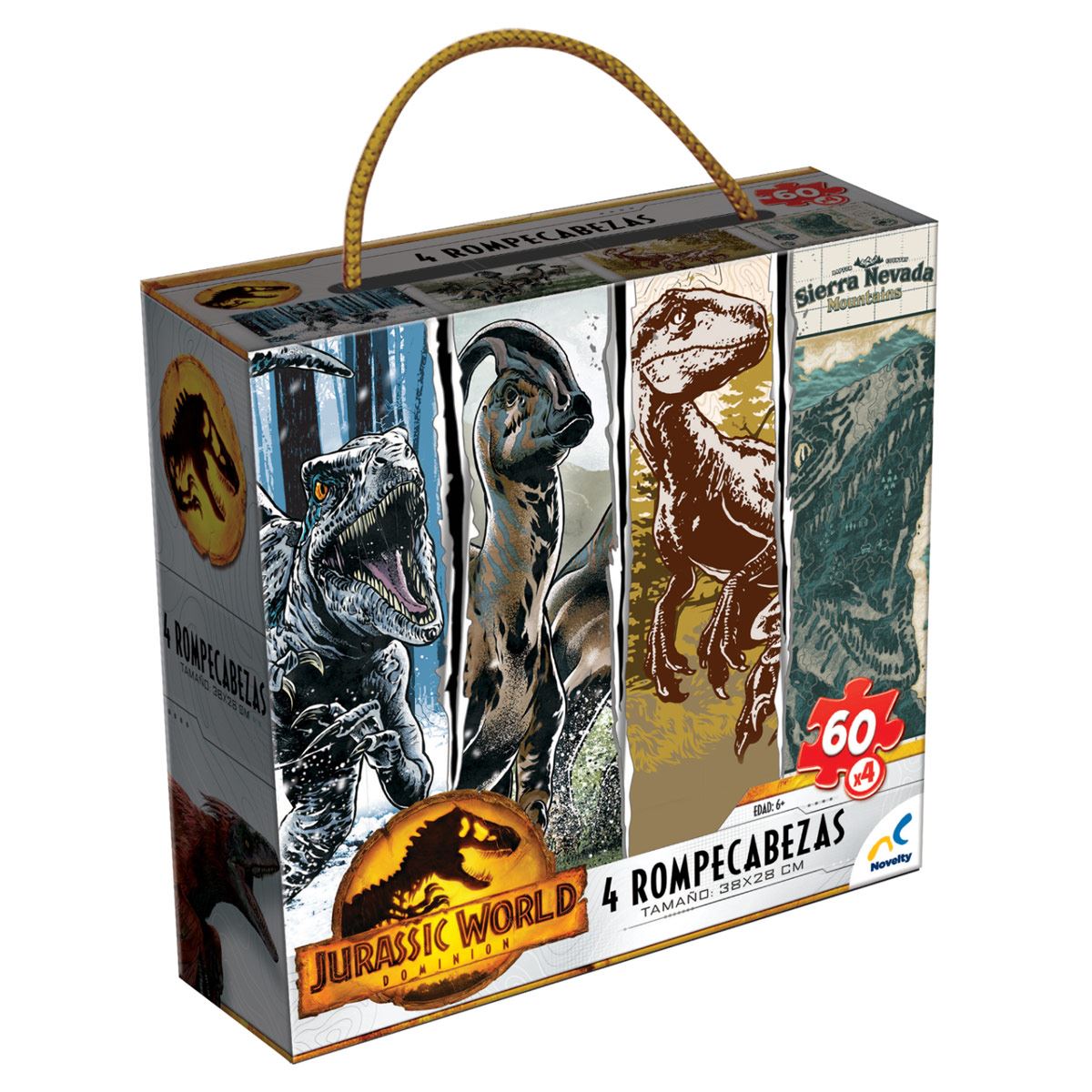 Rompecabezas 4 En 1 Jurassic World