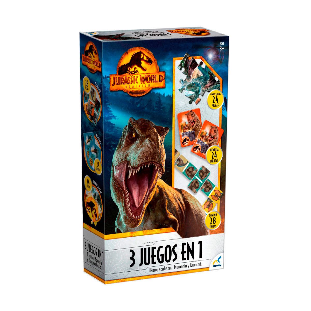 Set De Juegos 3 En 1 Memoria Domino
