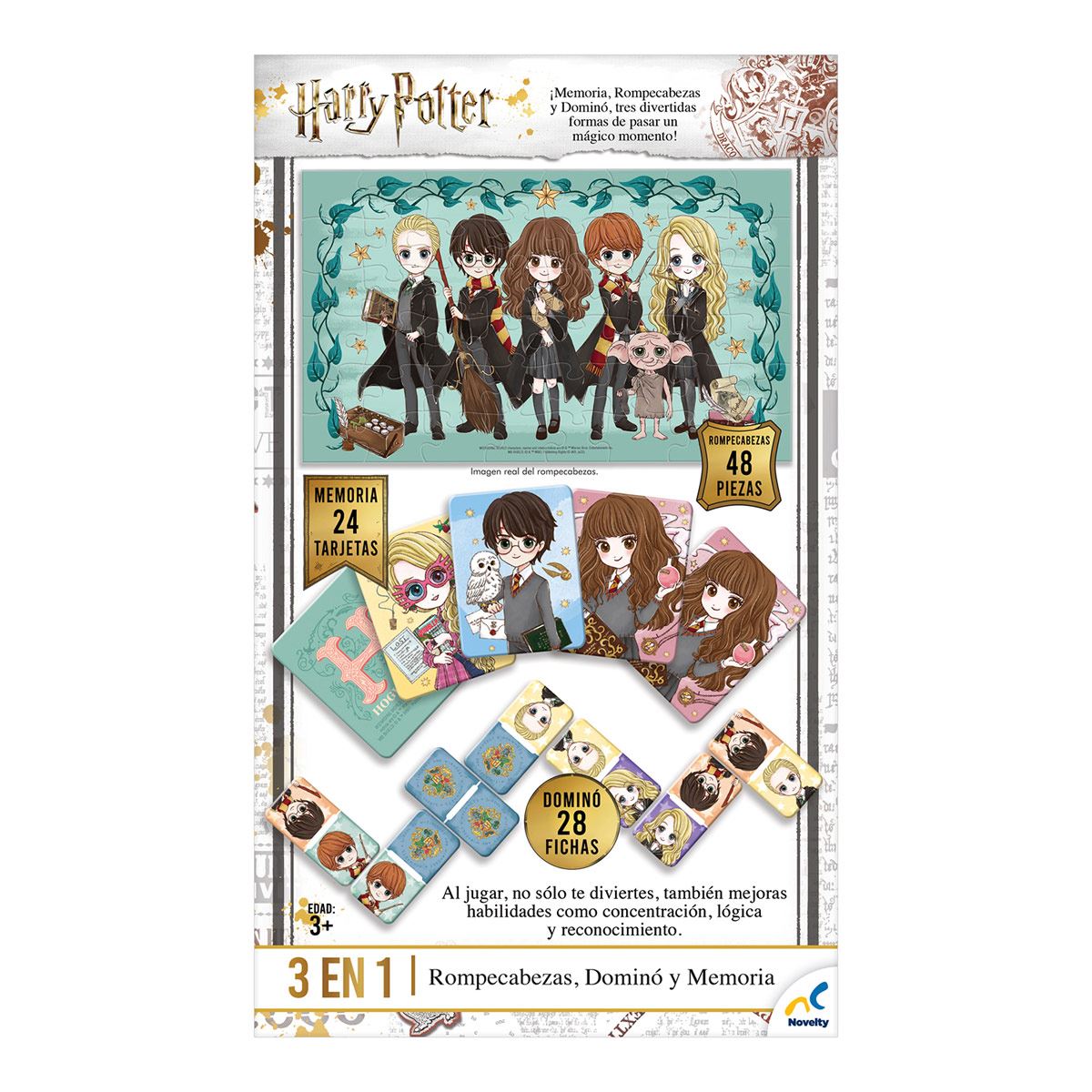 Set de juegos 3 en 1 de Harry potter