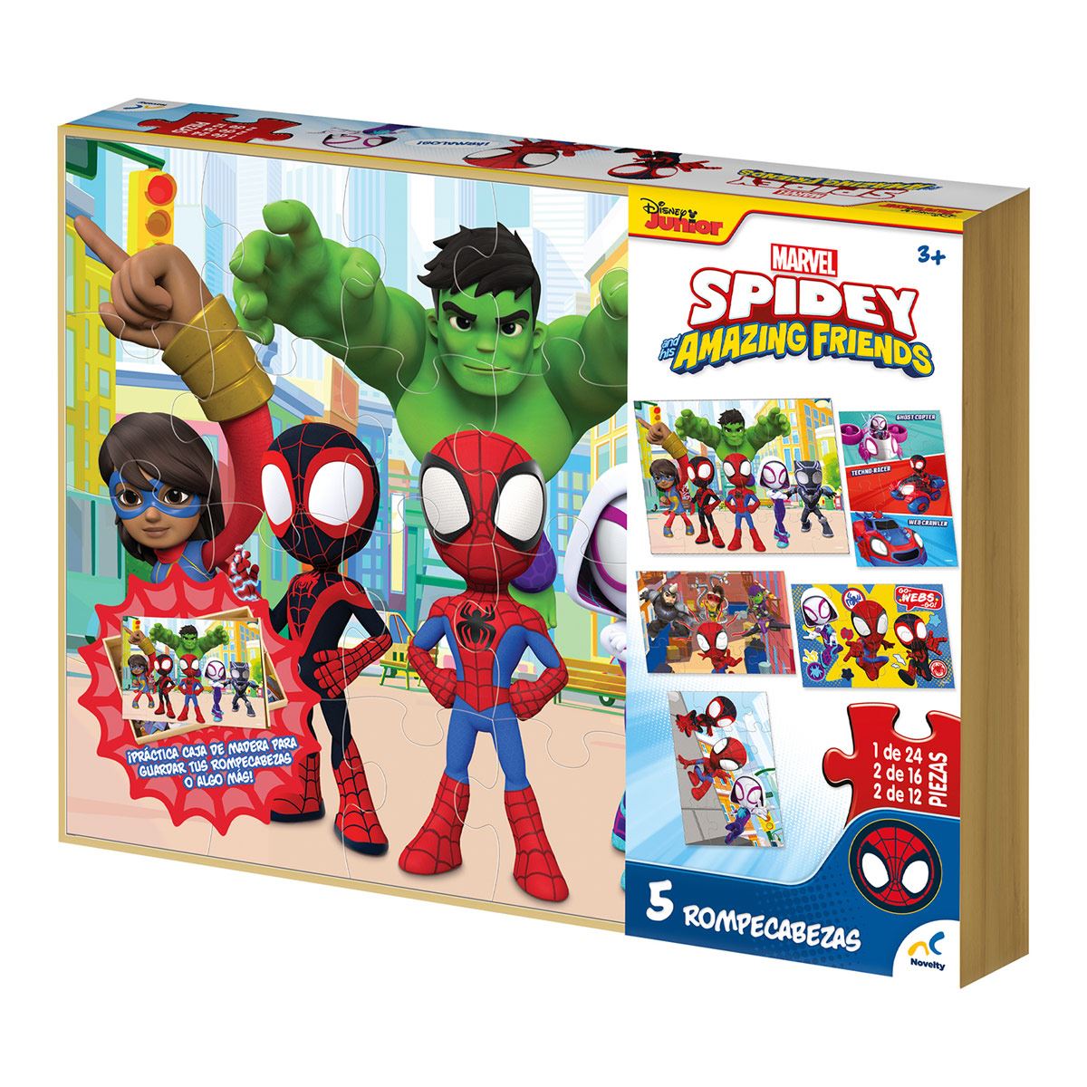 Rompecabezas 5 en 1 Spidey and his amazing friends Novelty