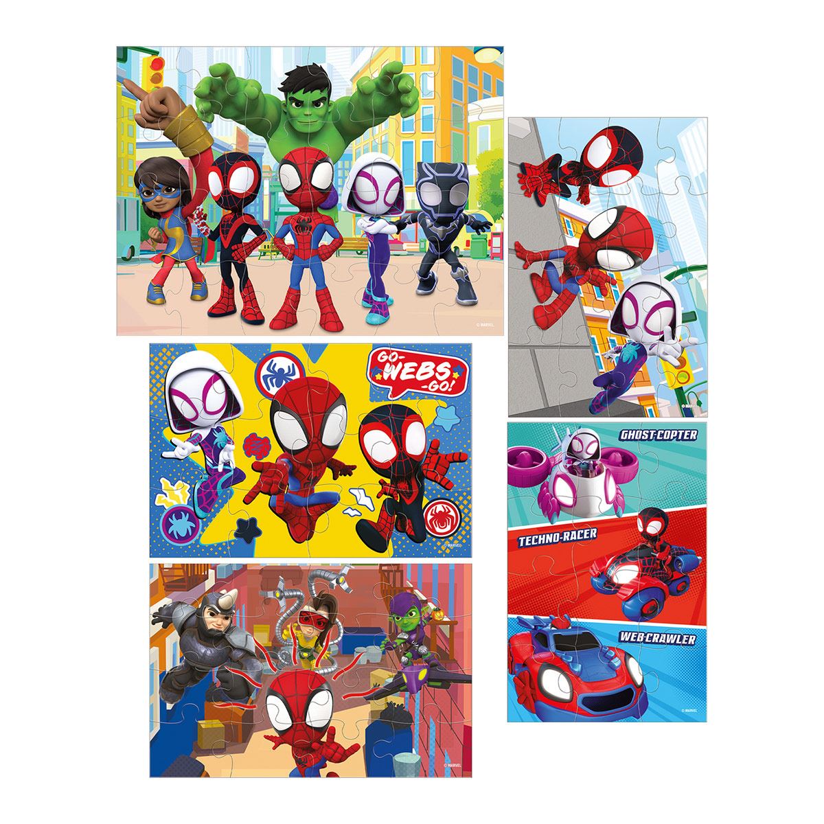 Rompecabezas 5 en 1 Spidey and his amazing friends Novelty