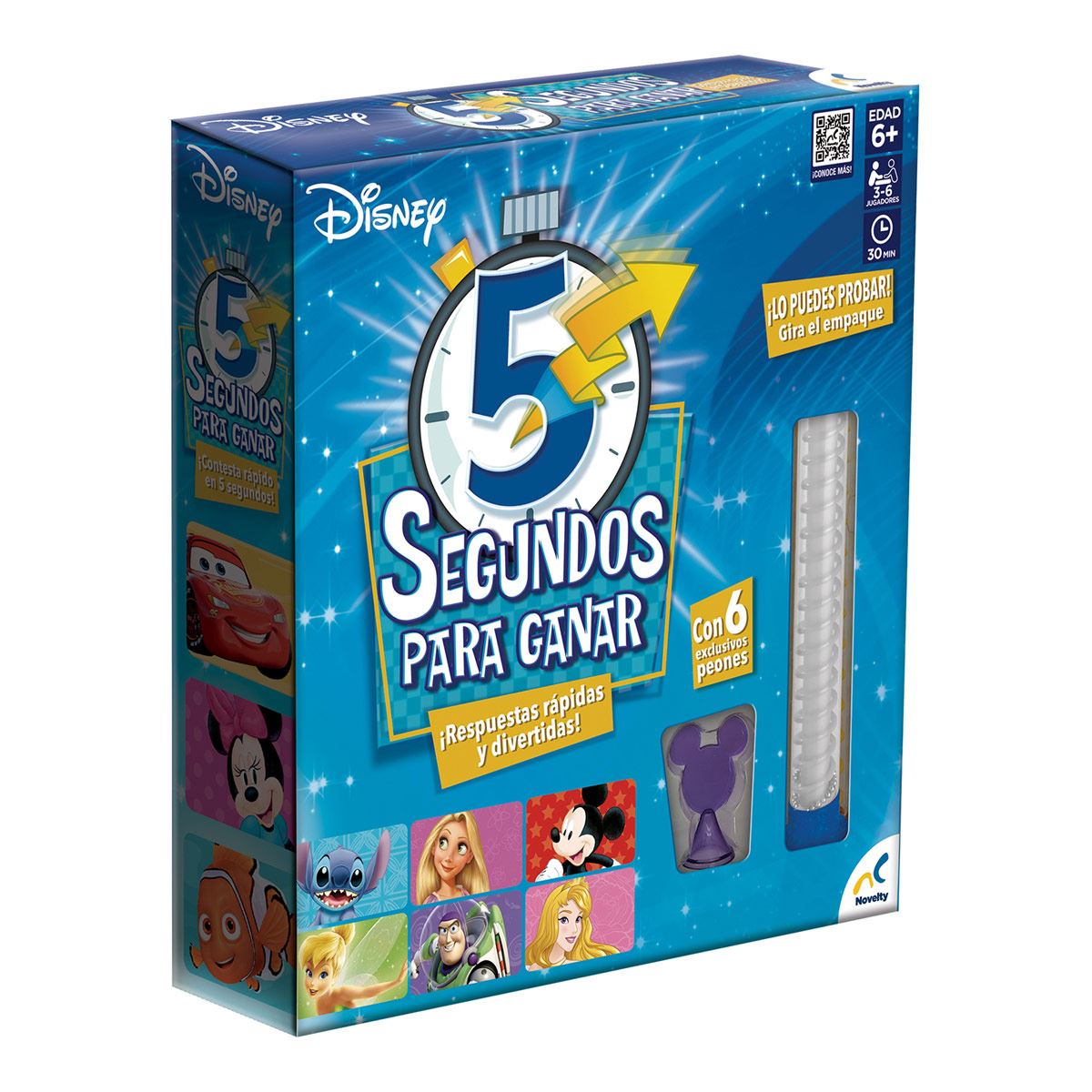 Juego de mesa en familia 5 segundos para ganar Disney Novelty