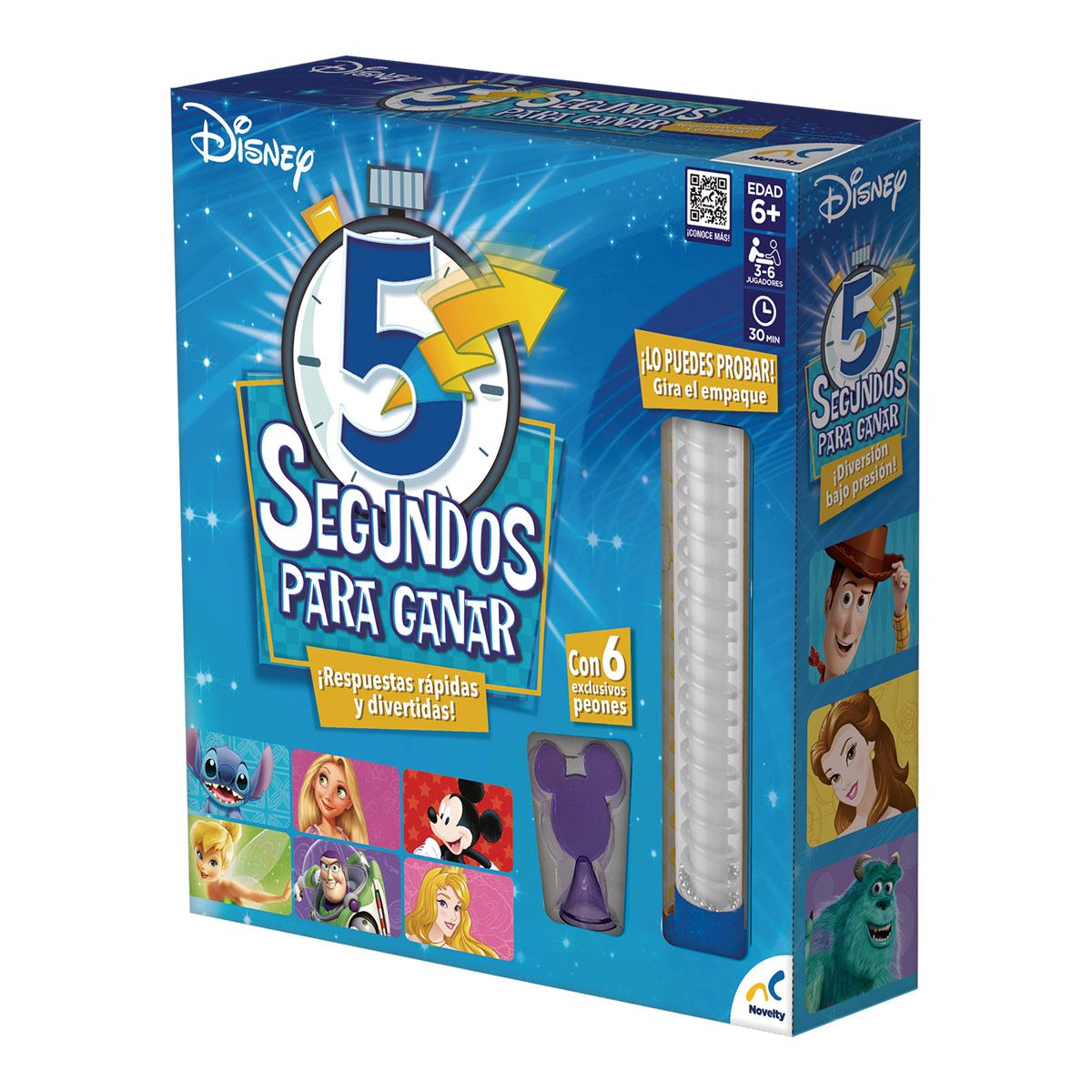 Juego de mesa en familia 5 segundos para ganar Disney Novelty