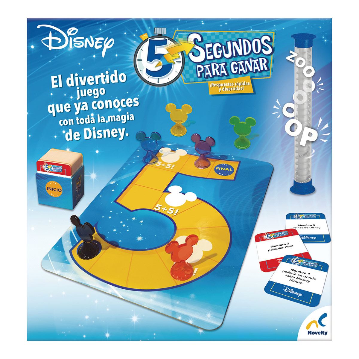 Juego de mesa en familia 5 segundos para ganar Disney Novelty