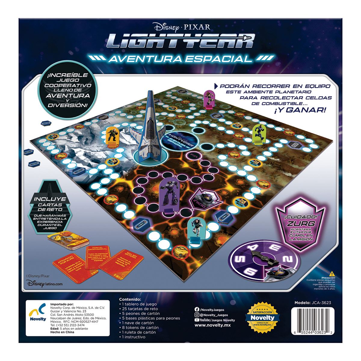 Juego de mesa infantil La aventura espacial de lightyear Novelty