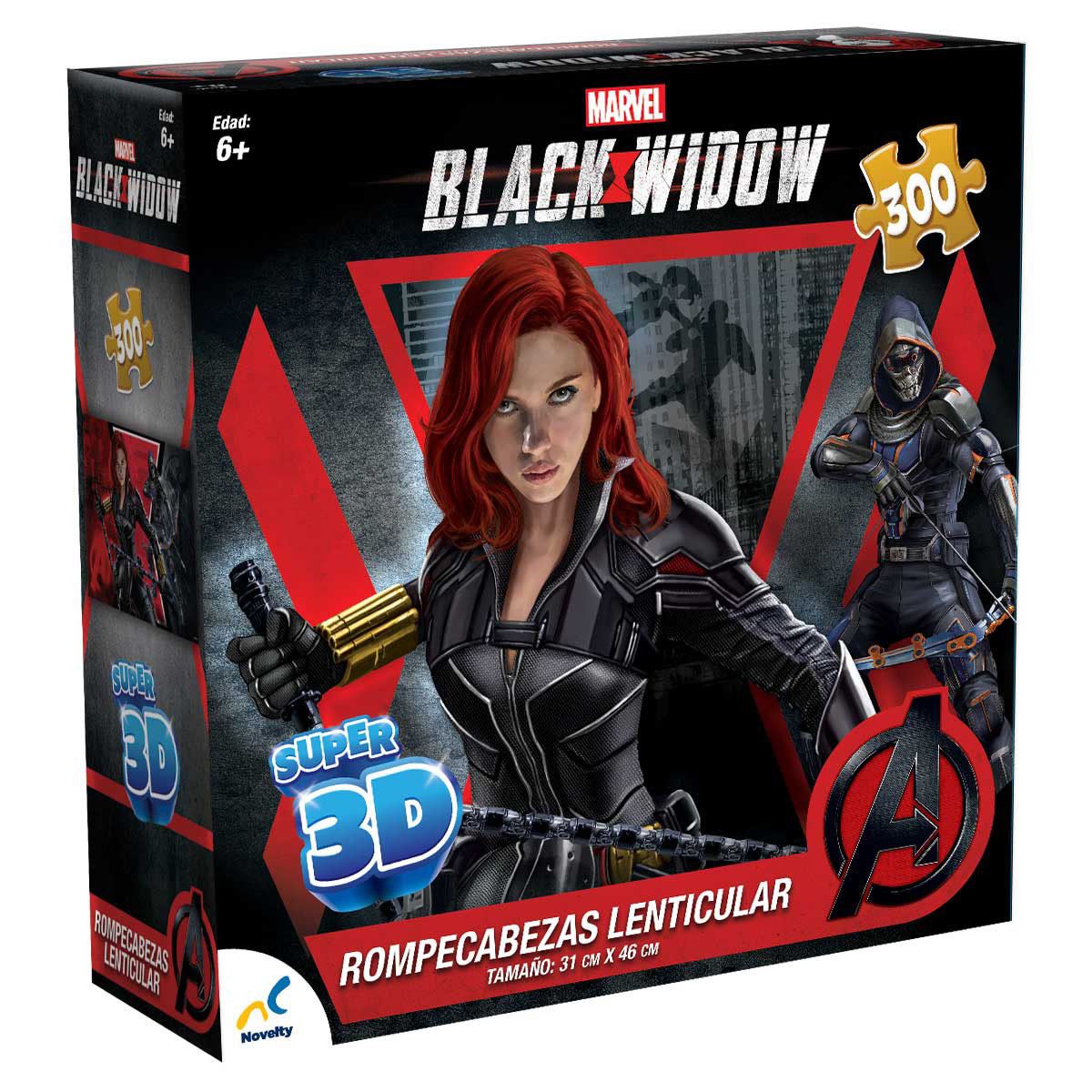 Rompecabezas 300 piezas 3D Marvel Black Widow