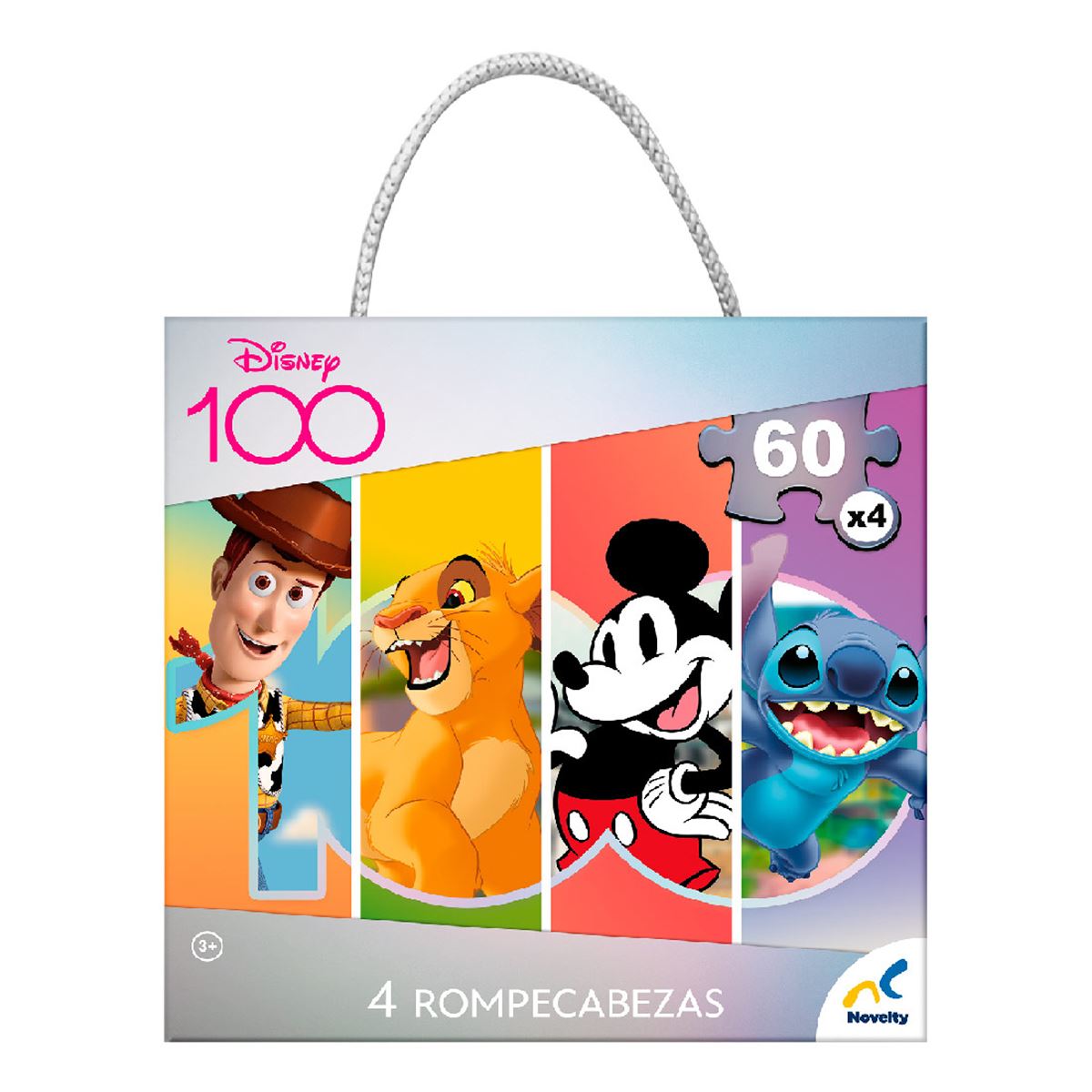 Rompecabezas 4 En 1 D100 Disney Pixar