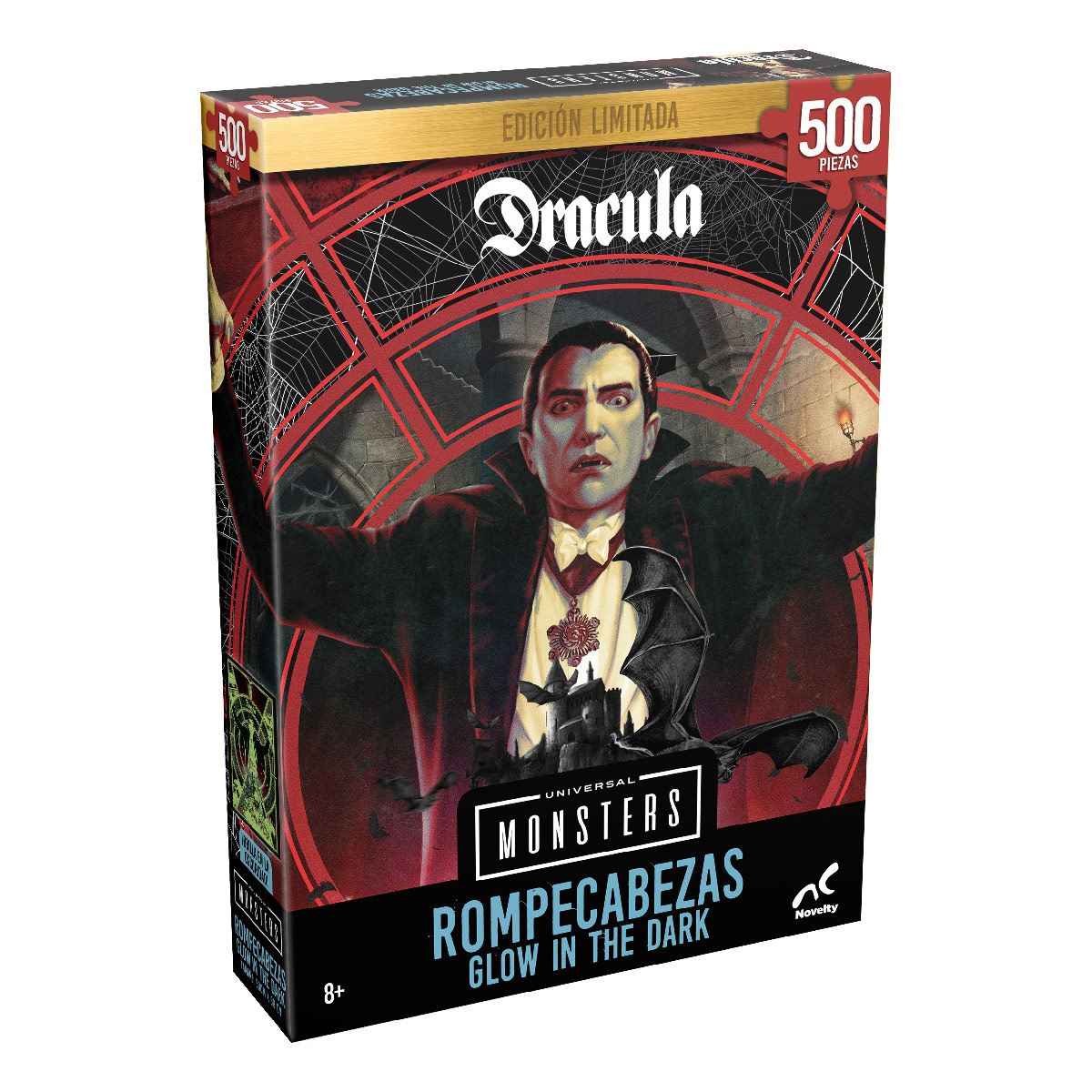 Rompecabezas Edición Limitada Monstruos Clásicos - Drácula Glow in the Dark 500 piezas