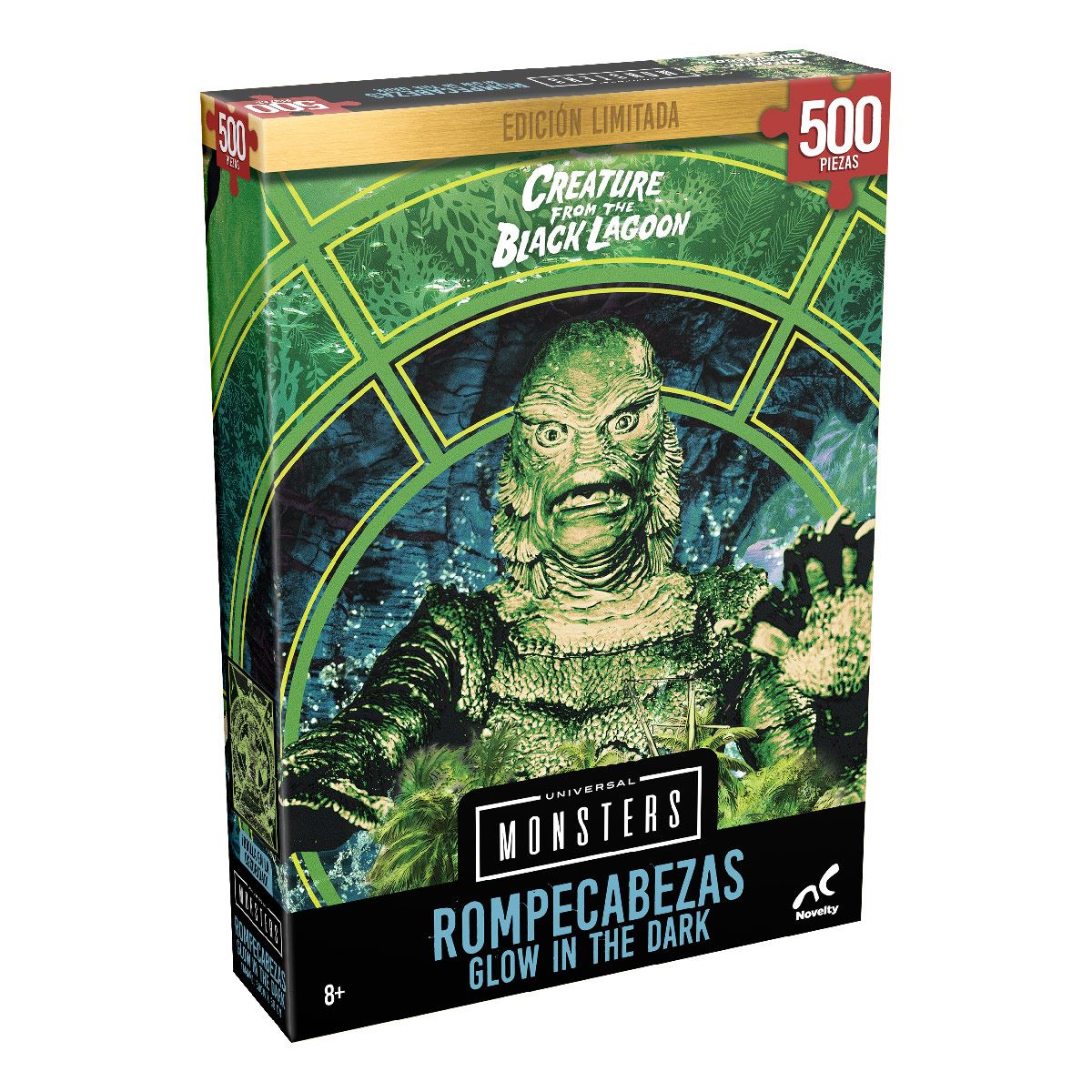 Rompecabezas Edición Limitada Monstruos Clásicos Glow in the Dark Laguna Negra 500 piezas