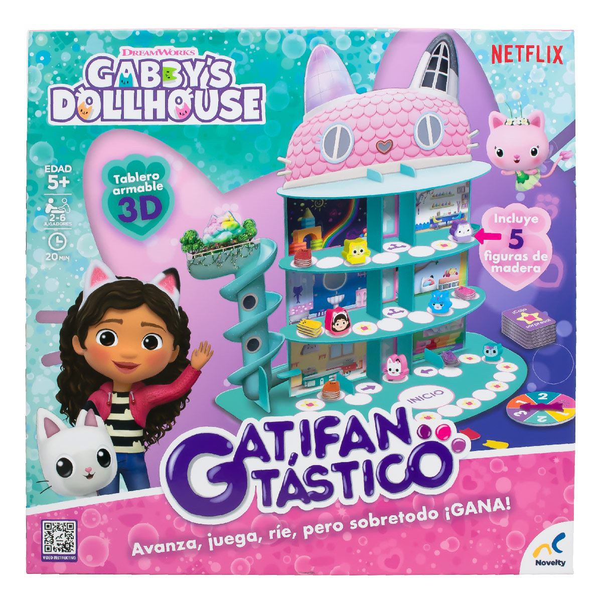 Juego de mesa Infantil Gatifantastico Gabbys Dollhouse