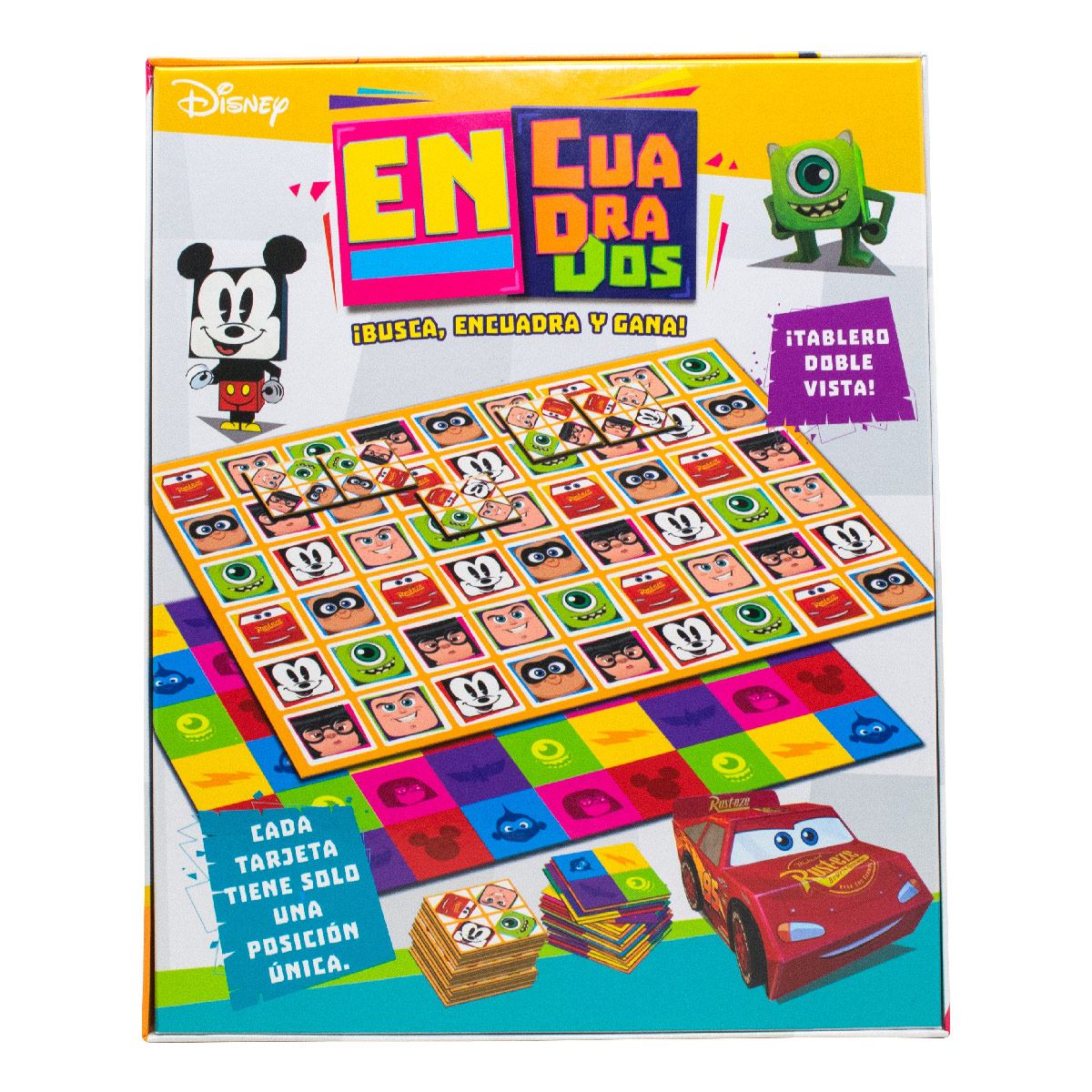Juego de mesa en Familia En Cuadrados Disney Pixar