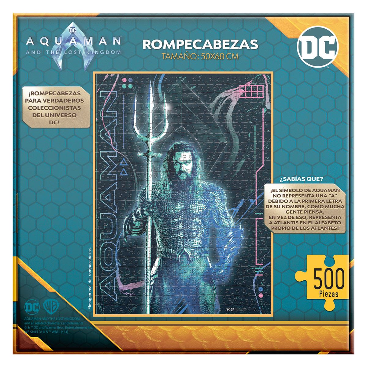 Rompecabezas Coleccionable Aquaman 500 piezas