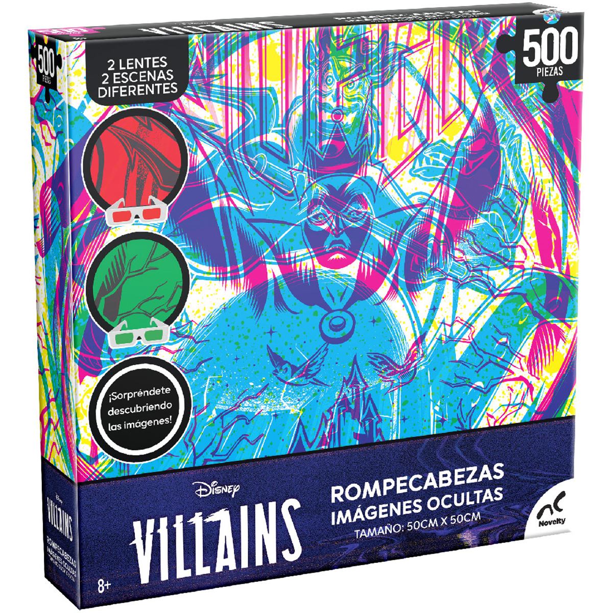 Rompecabezas Imágenes Ocultas Villains 500 piezas