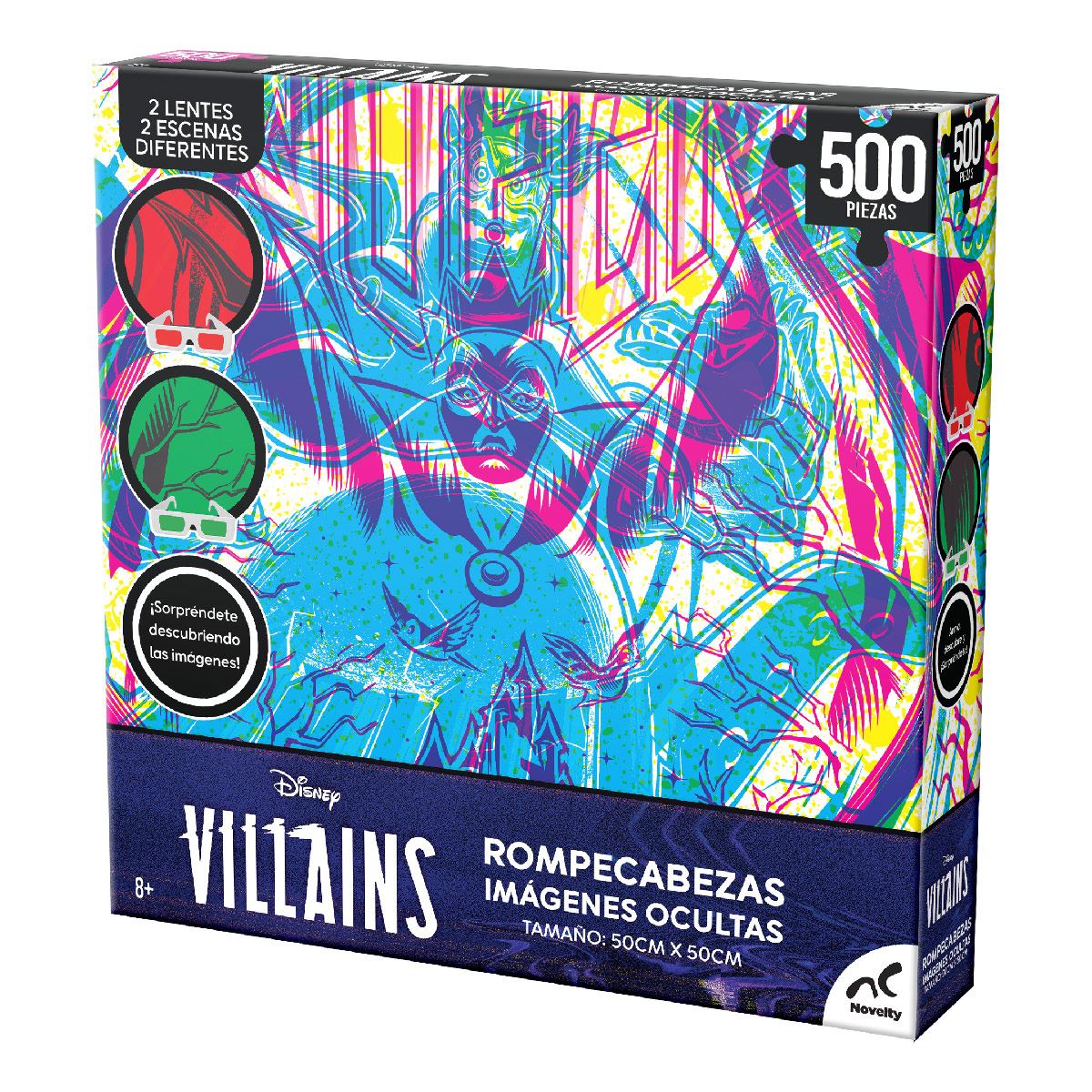Rompecabezas Imágenes Ocultas Villains 500 piezas