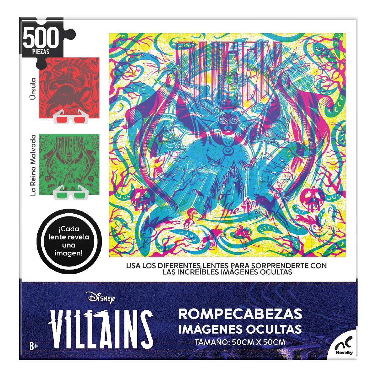 Rompecabezas Imágenes Ocultas Villains 500 piezas