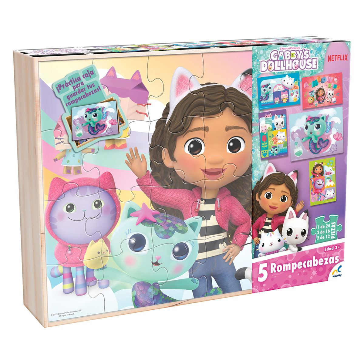 Rompecabezas 5 en 1 Gabby´s Dollhouse
