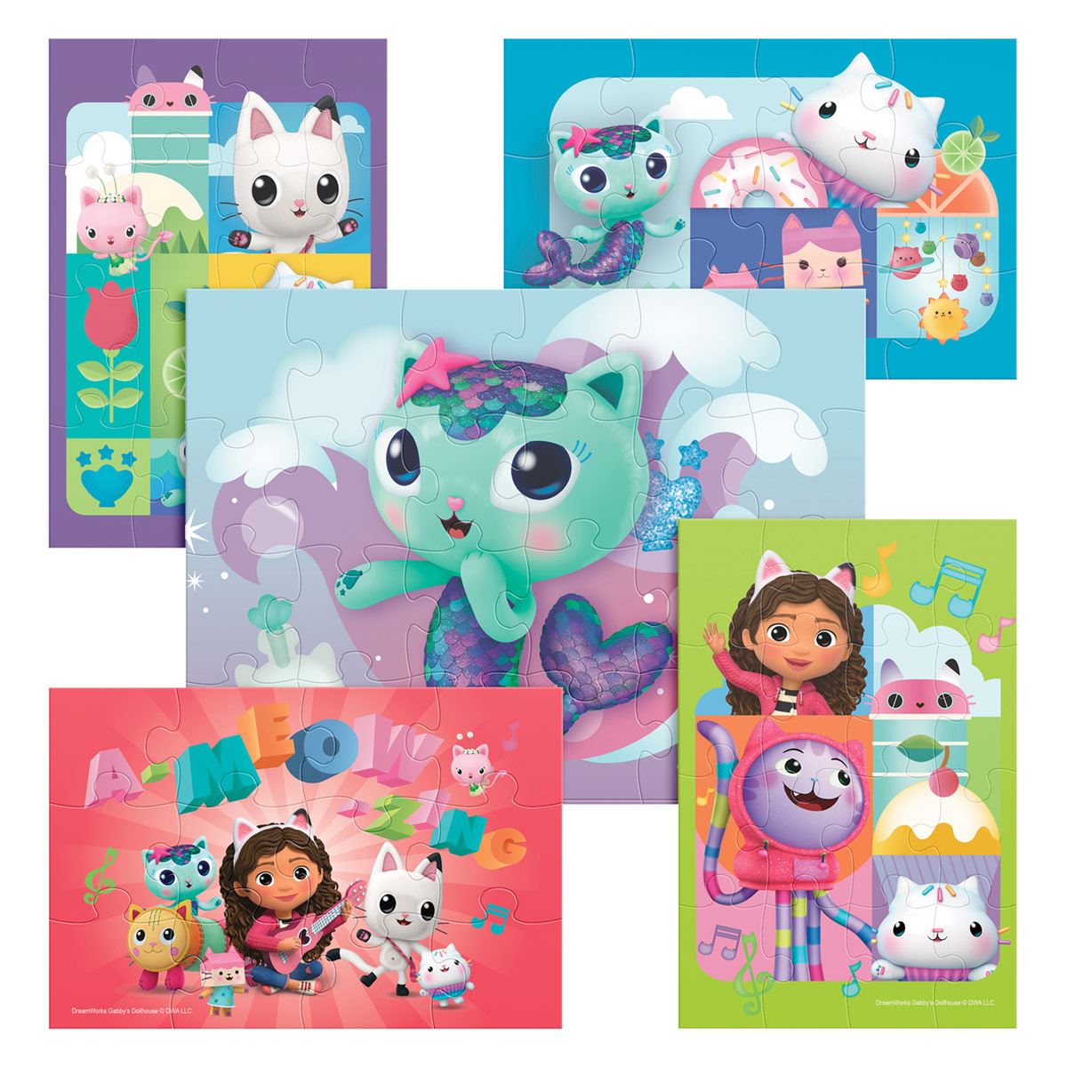 Rompecabezas 5 en 1 Gabby´s Dollhouse