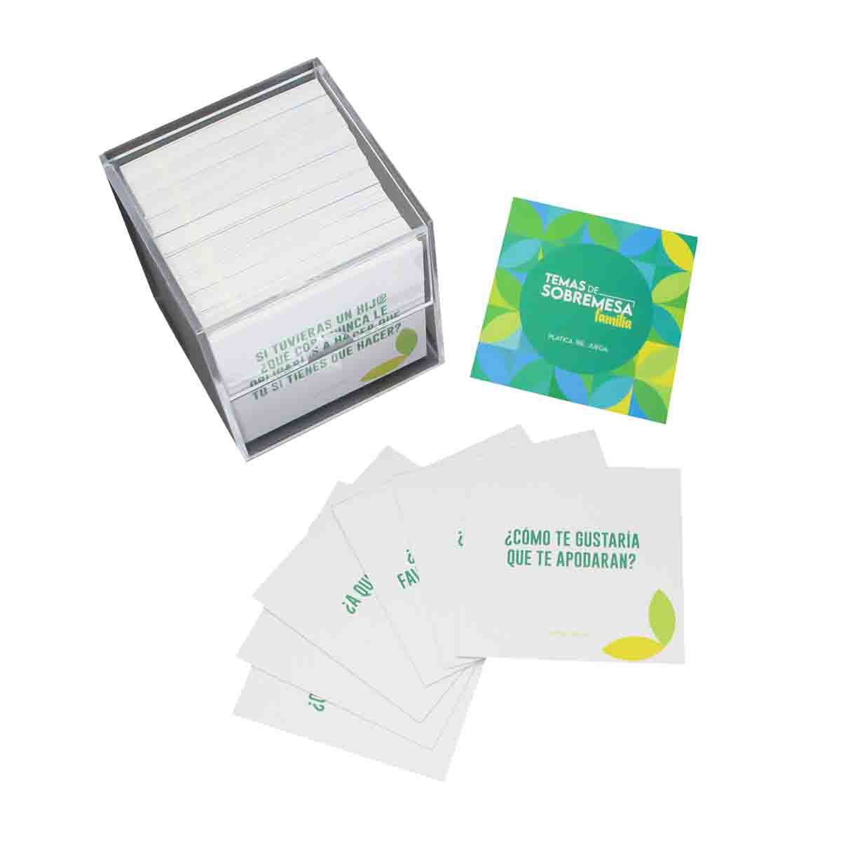 Juego de Cartas Temas de Sobremesa Familia