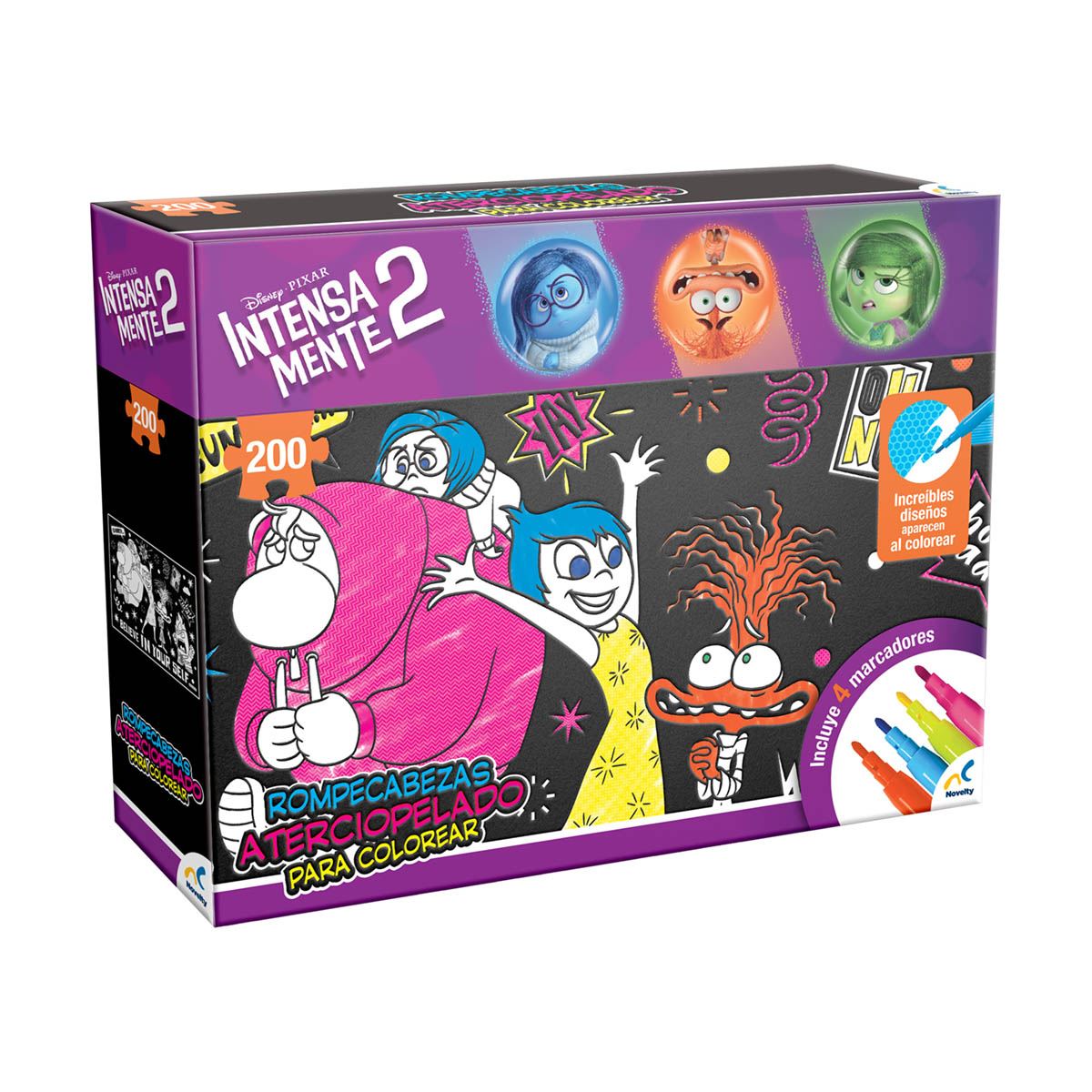 Rompecabezas Aterciopelado para Colorear Intensamente 2 Novelty