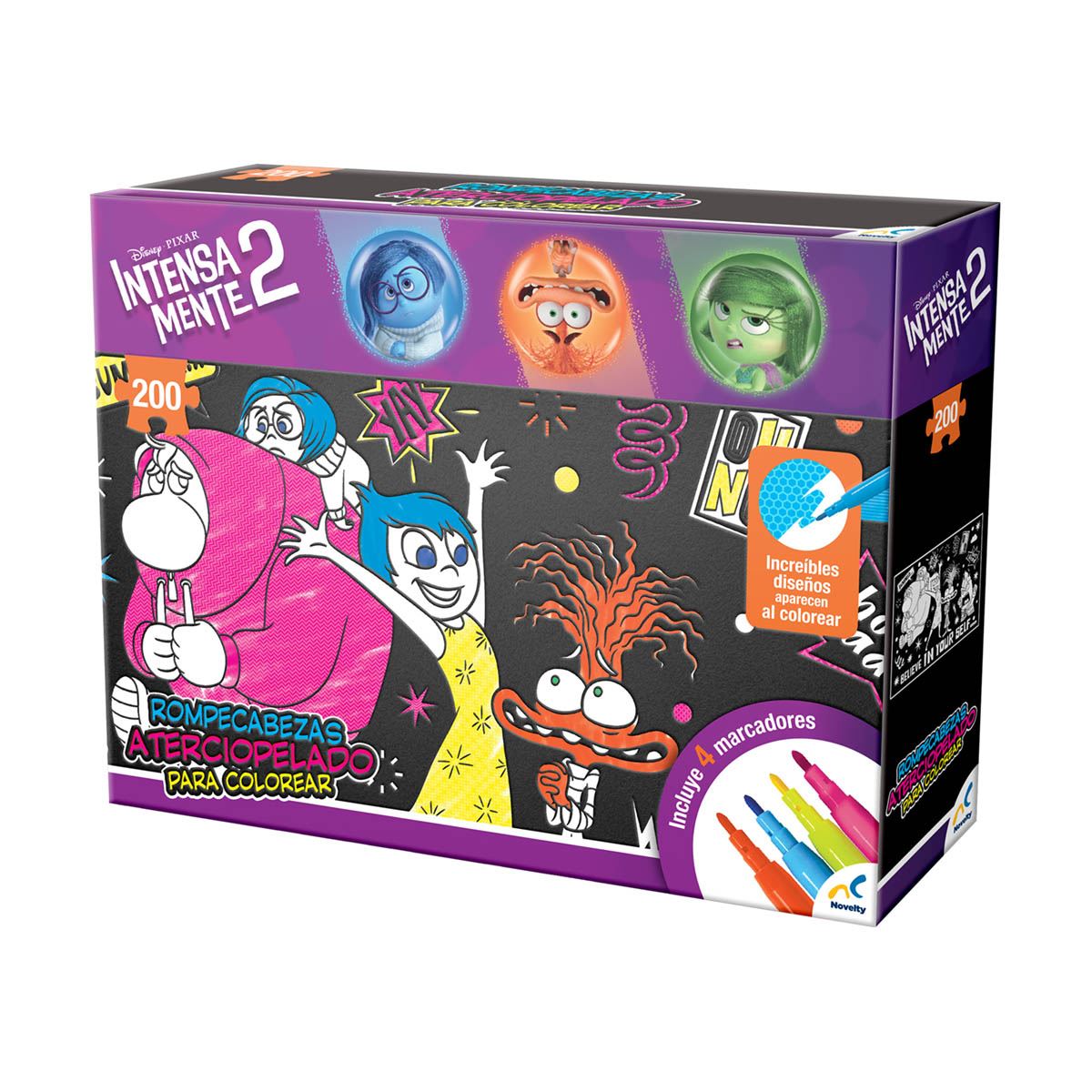 Rompecabezas Aterciopelado para Colorear Intensamente 2 Novelty