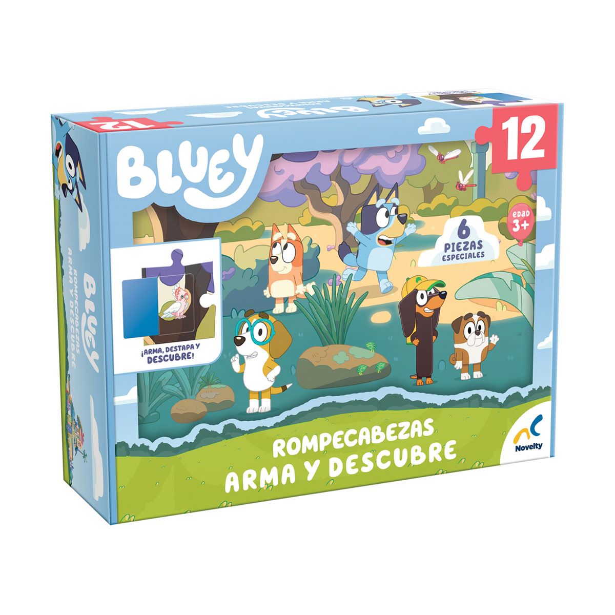 Rompecabezas Arma y Descubre Bluey