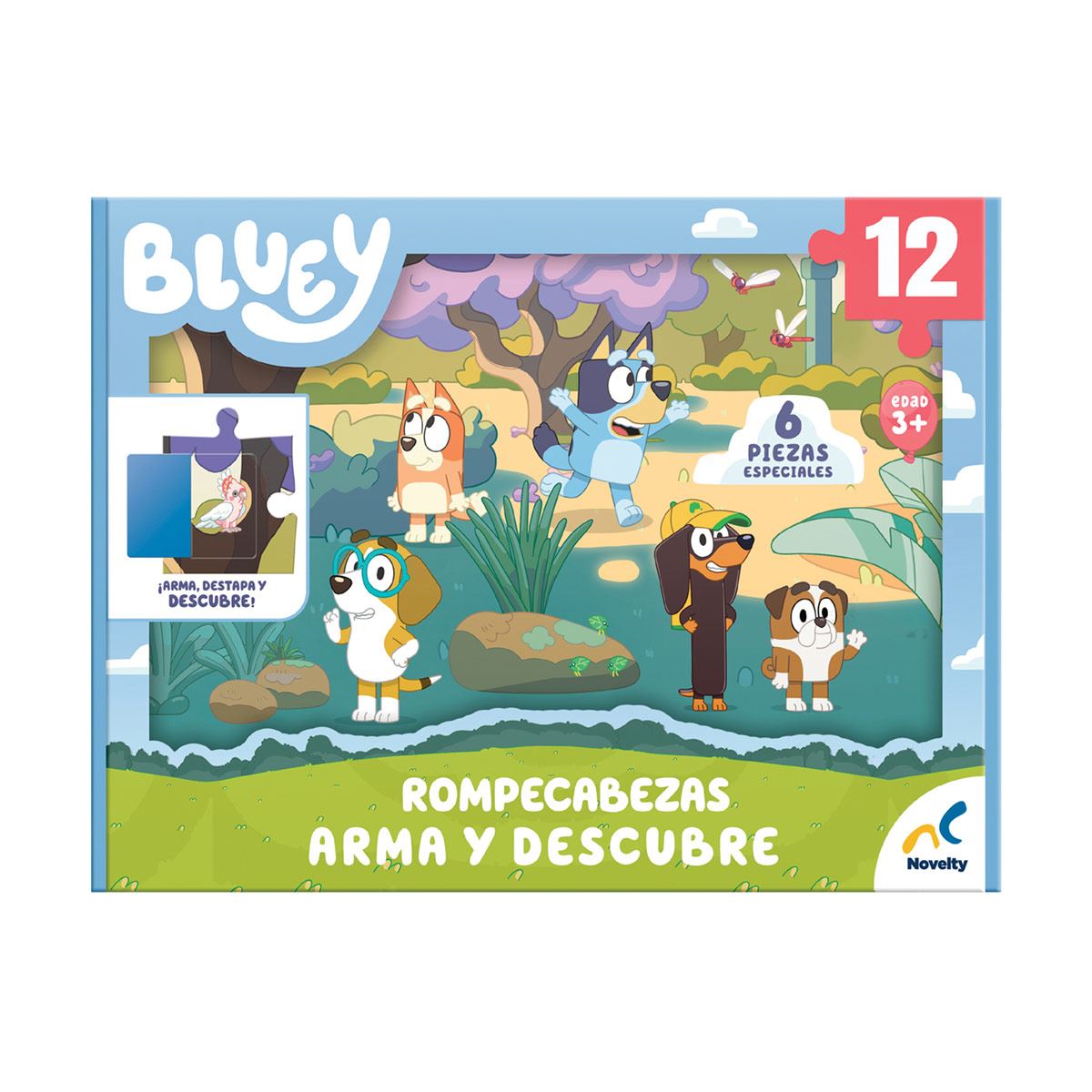 Rompecabezas Arma y Descubre Bluey