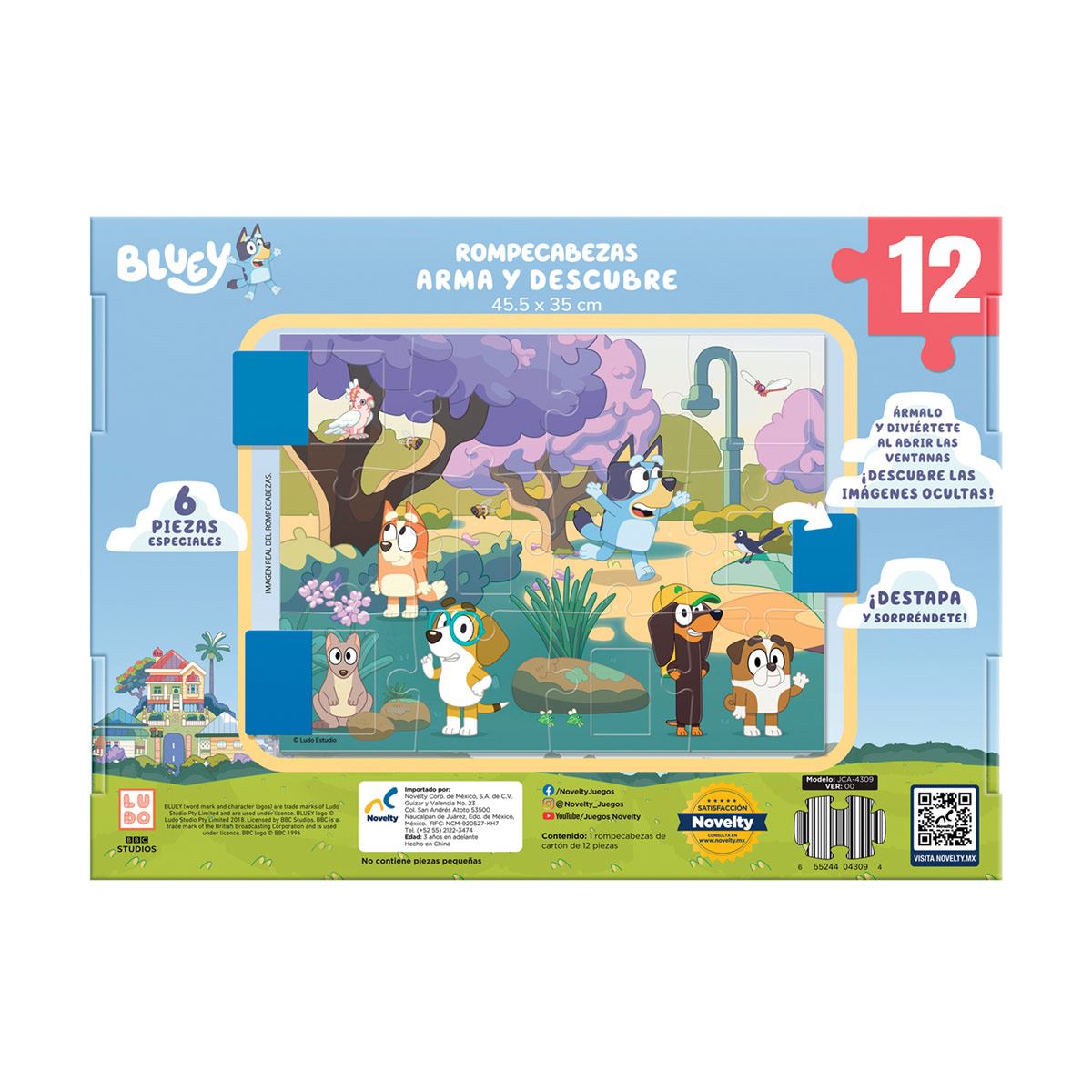 Rompecabezas Arma y Descubre Bluey