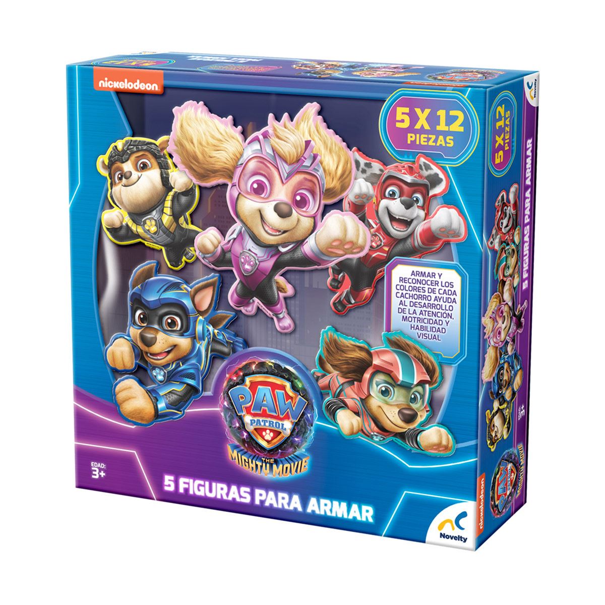 Rompecabezas Educando: 5 Figuras de Armar Paw Patrol The Movie