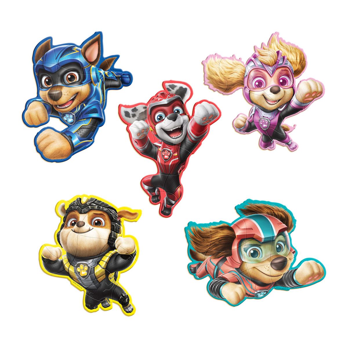 Rompecabezas Educando: 5 Figuras de Armar Paw Patrol The Movie